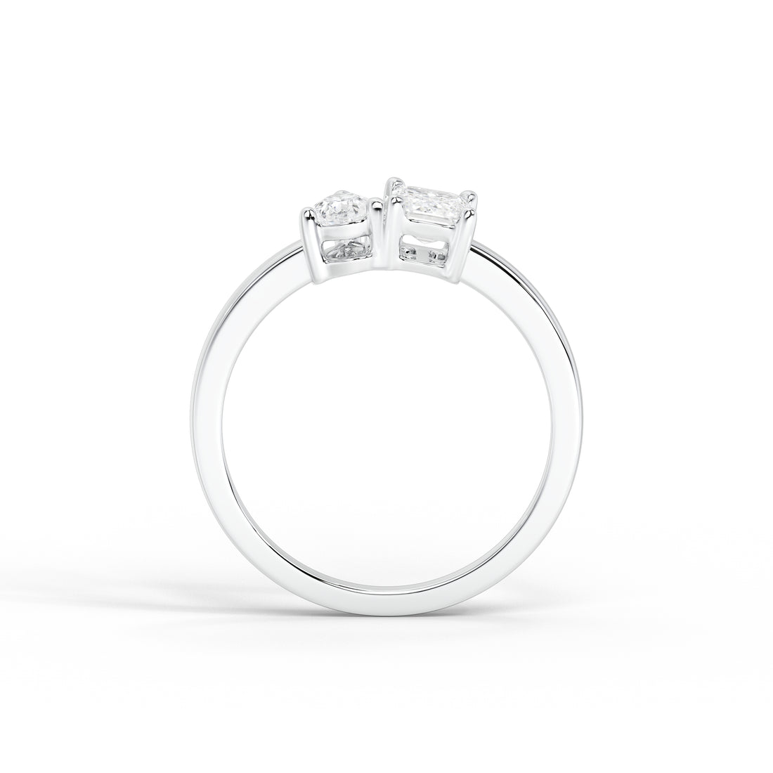 2 Carat Dual Tone 'Toi et Moi' Ring
