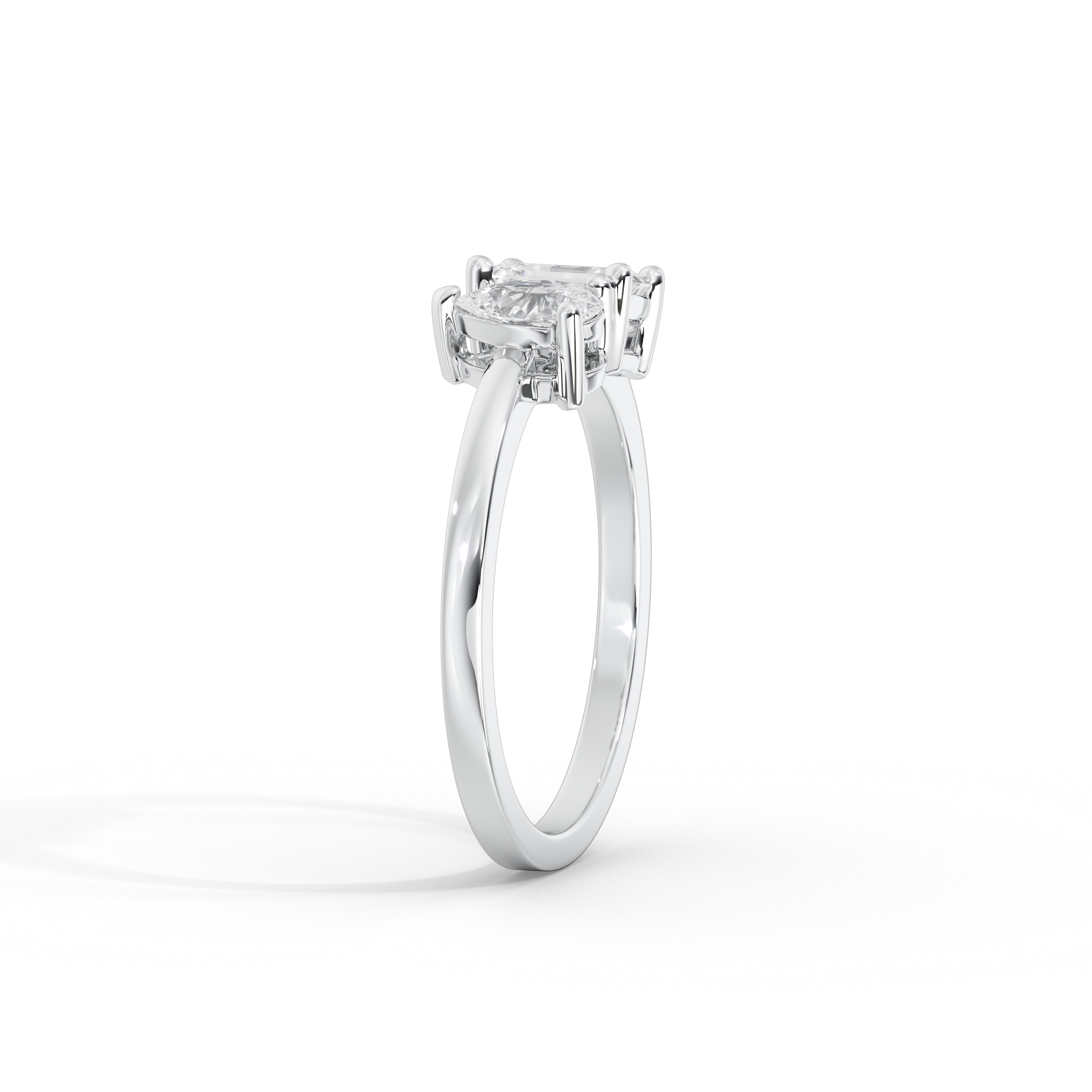2 Carat Dual Tone 'Toi et Moi' Ring