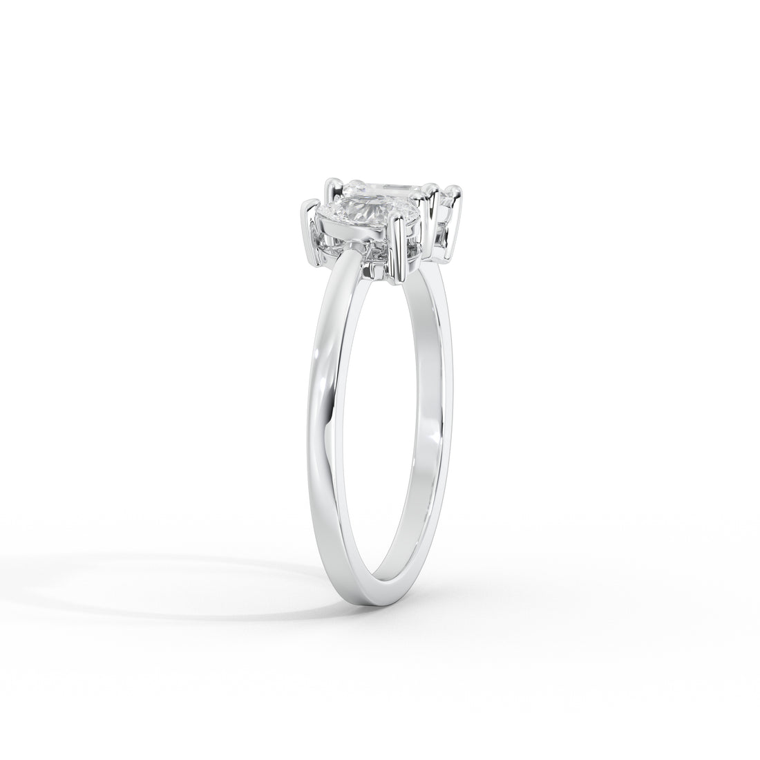 2 Carat Dual Tone 'Toi et Moi' Ring