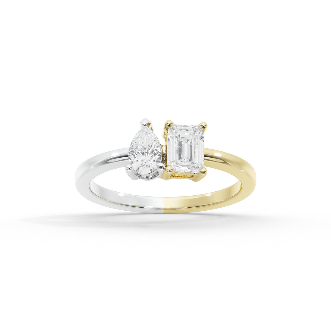 2 Carat Dual Tone 'Toi et Moi' Ring