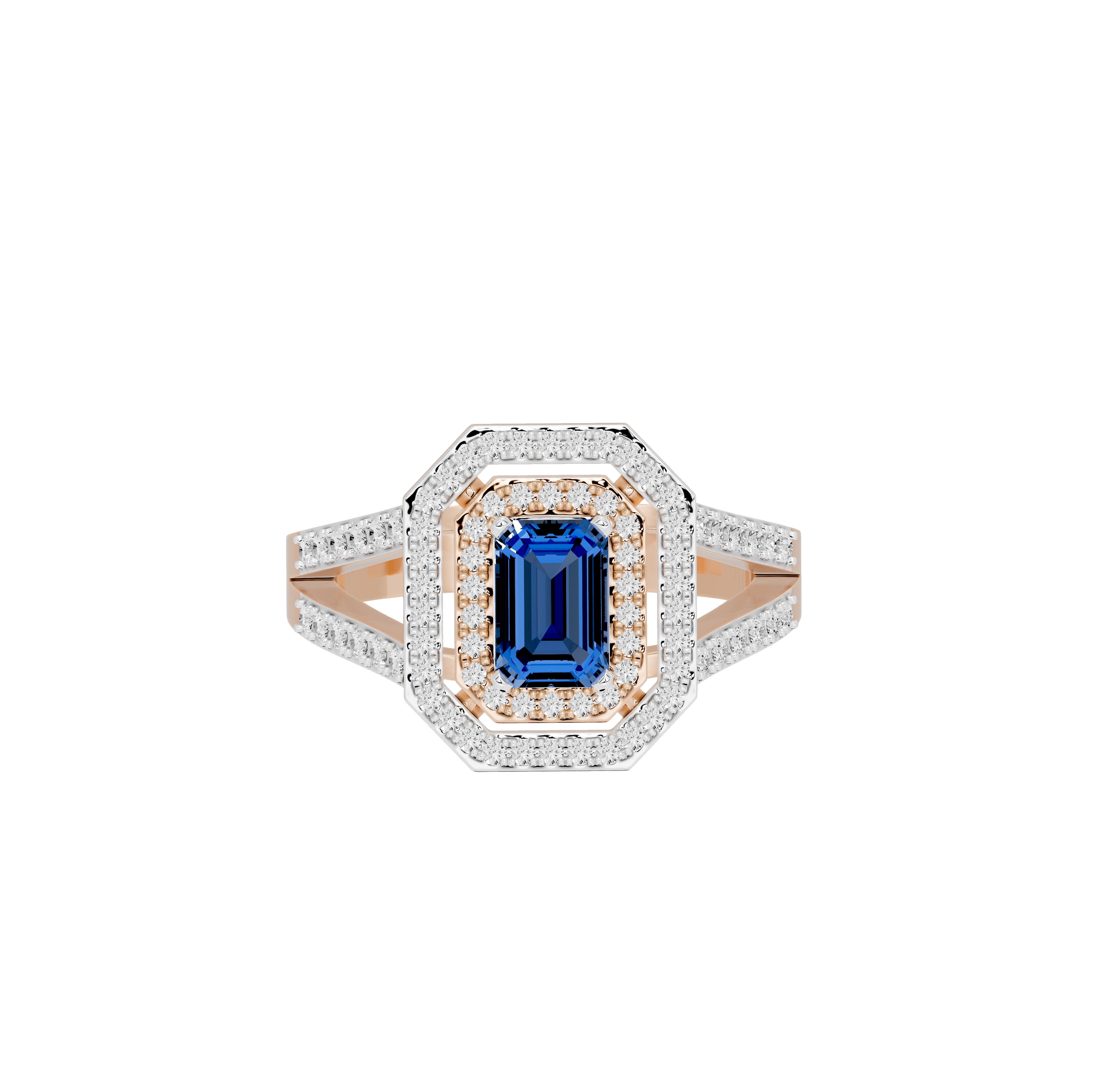 Sandhya Blue Sapphire Diamond Ring