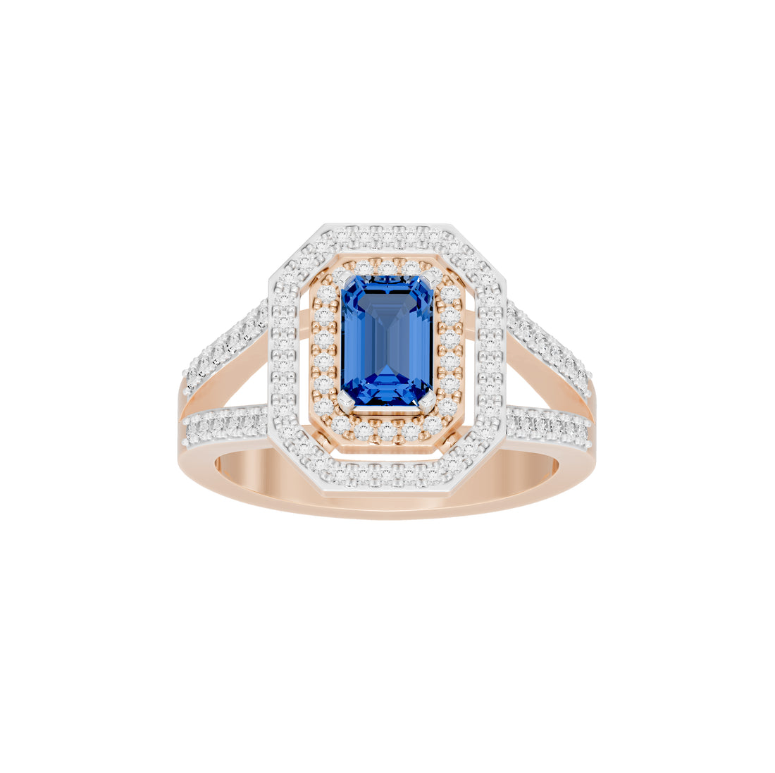 Sandhya Blue Sapphire Diamond Ring