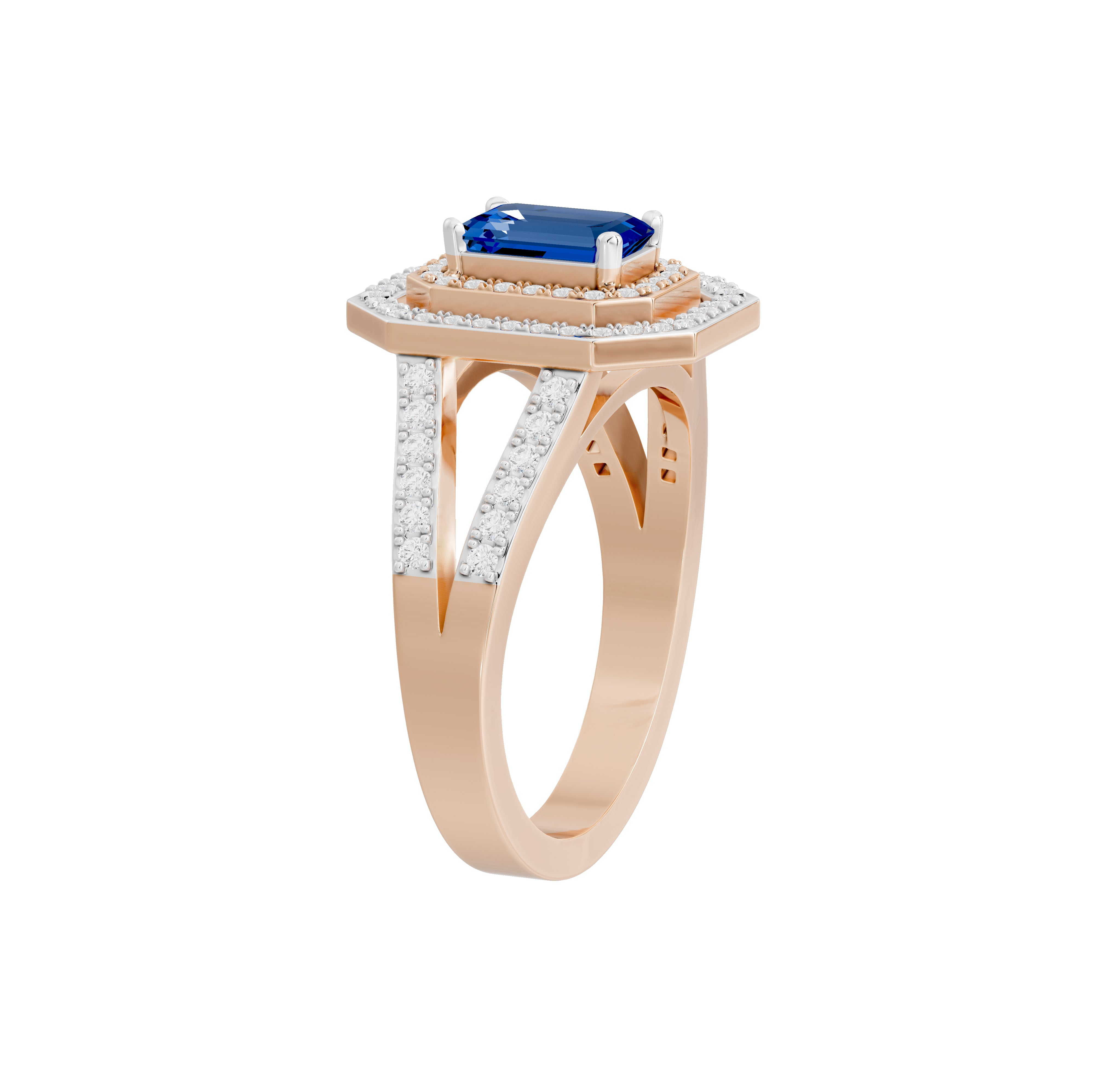 Sandhya Blue Sapphire Diamond Ring