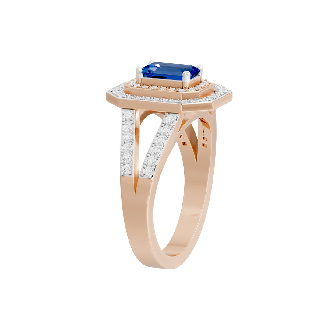 Sandhya Blue Sapphire Diamond Ring