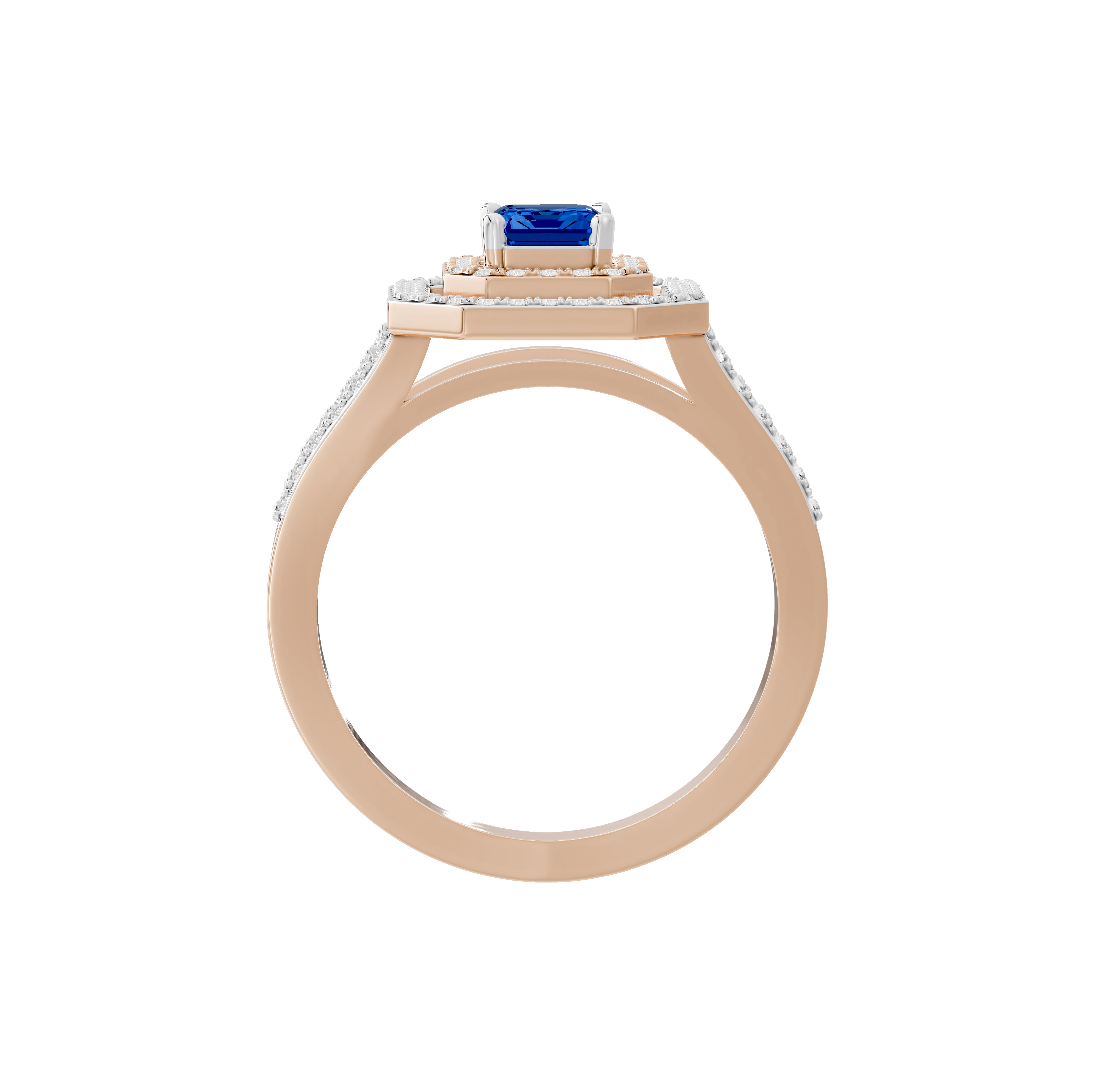 Sandhya Blue Sapphire Diamond Ring