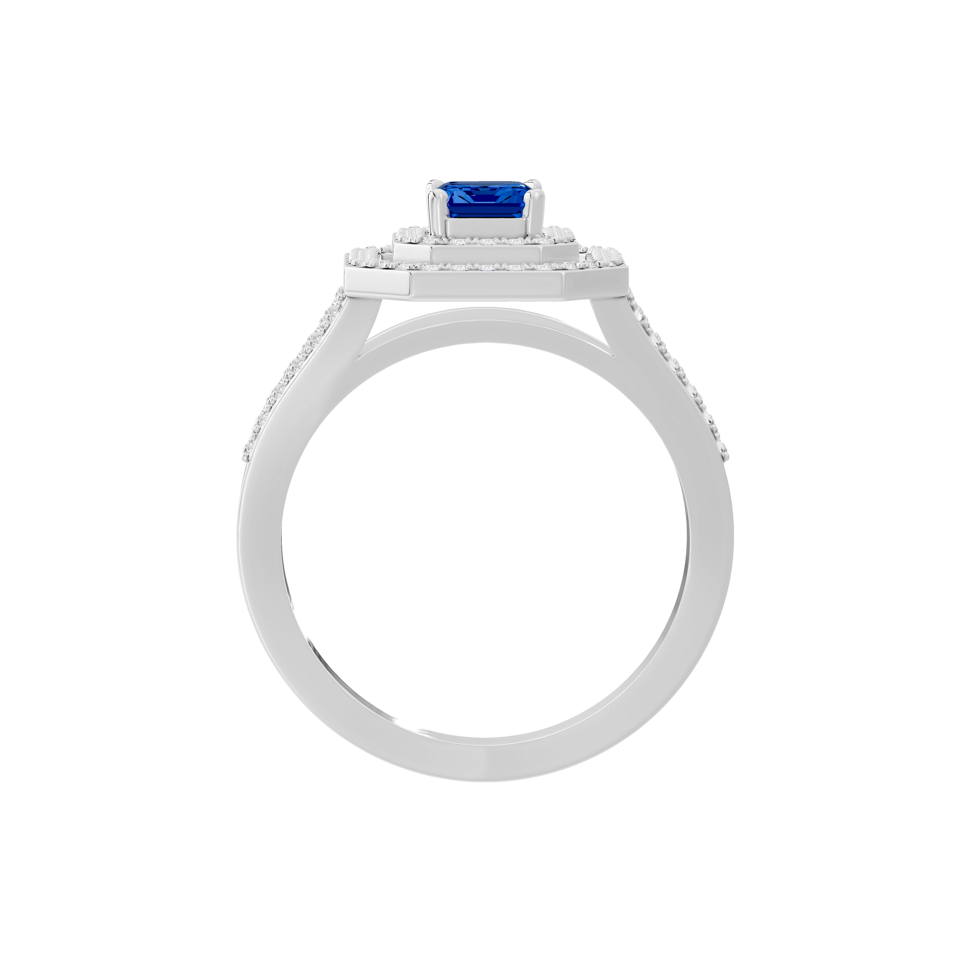 Sandhya Blue Sapphire Diamond Ring