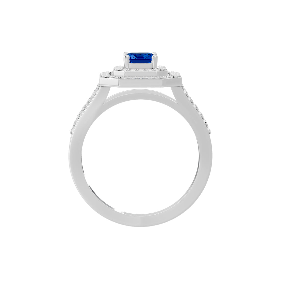 Sandhya Blue Sapphire Diamond Ring