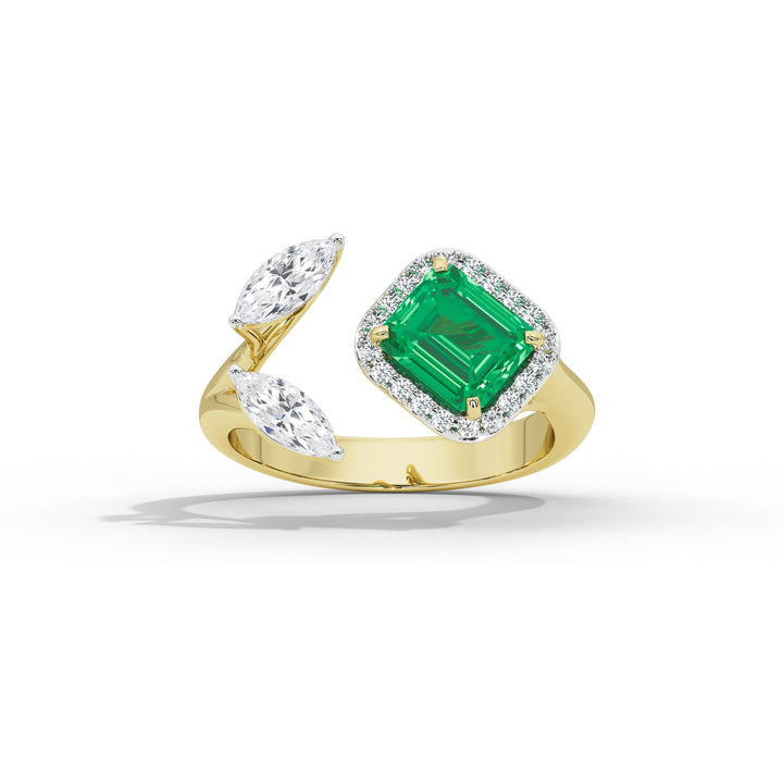 Cathy Emerald & Marquise Ring