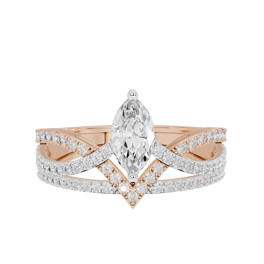 Queen's Tiara Marquise Statement Ring