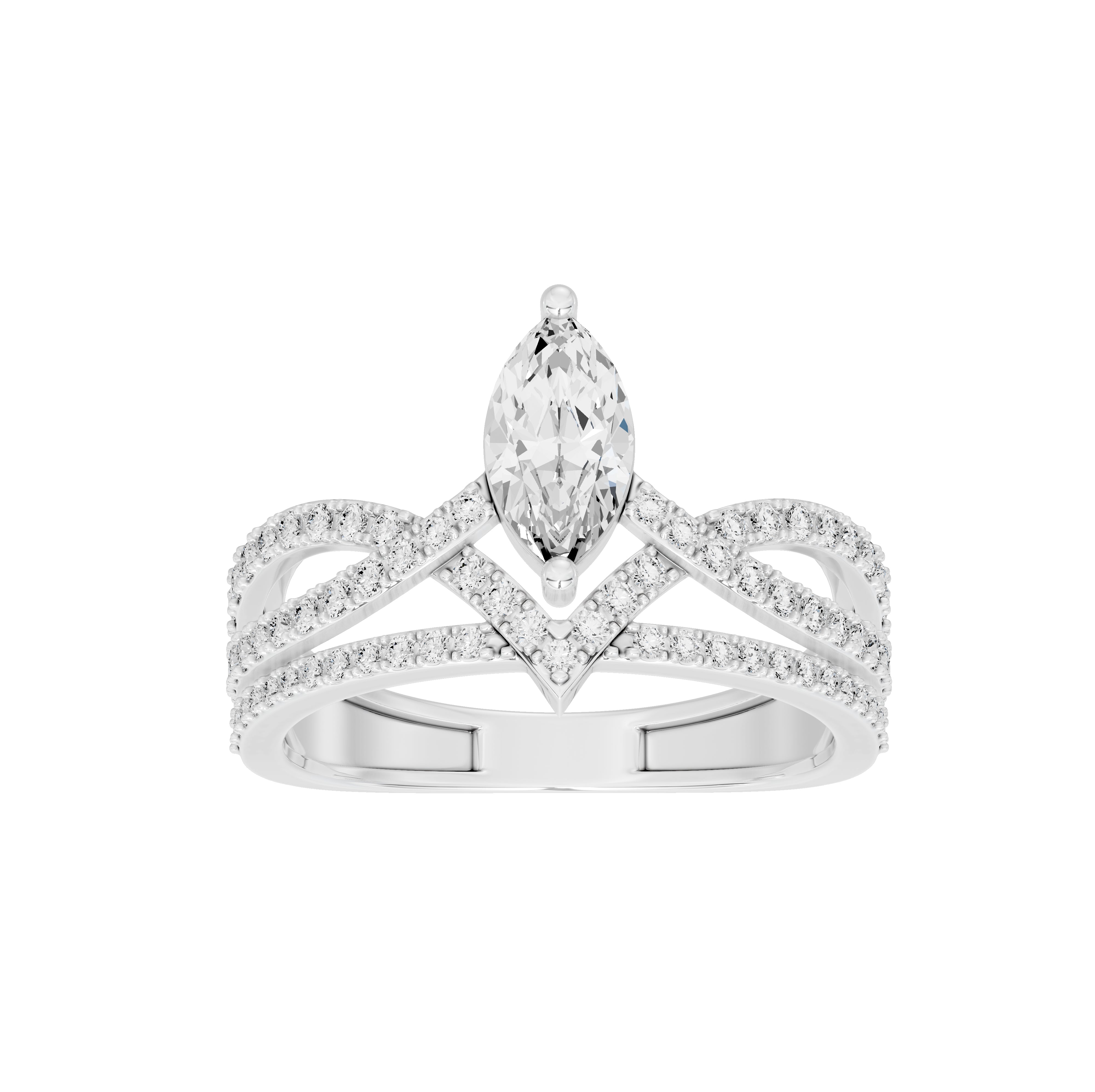 Queen's Tiara Marquise Statement Ring