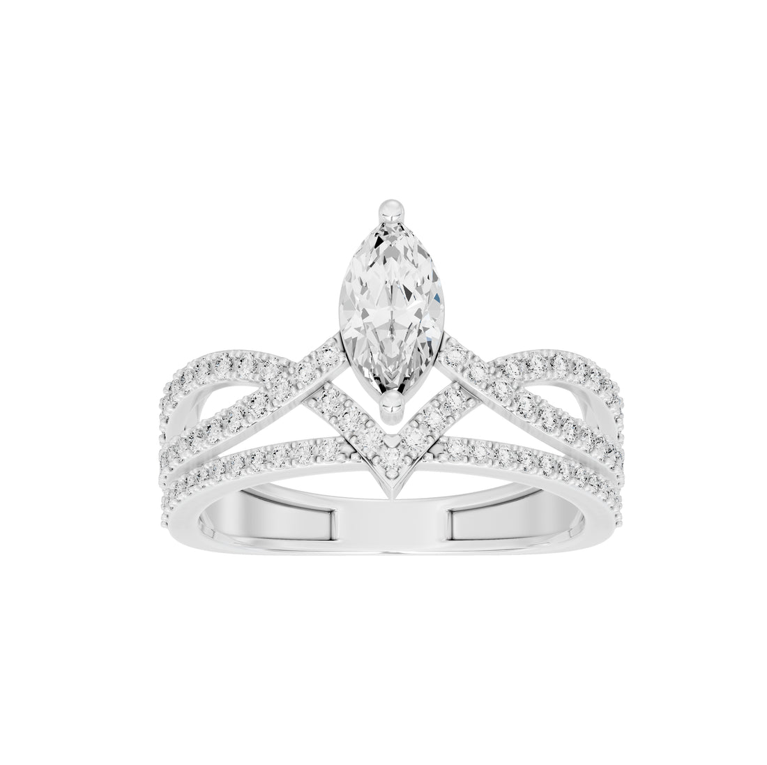 Queen's Tiara Marquise Statement Ring