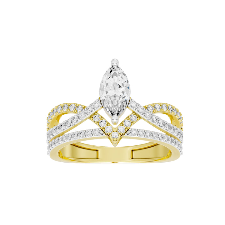 Queen's Tiara Marquise Statement Ring
