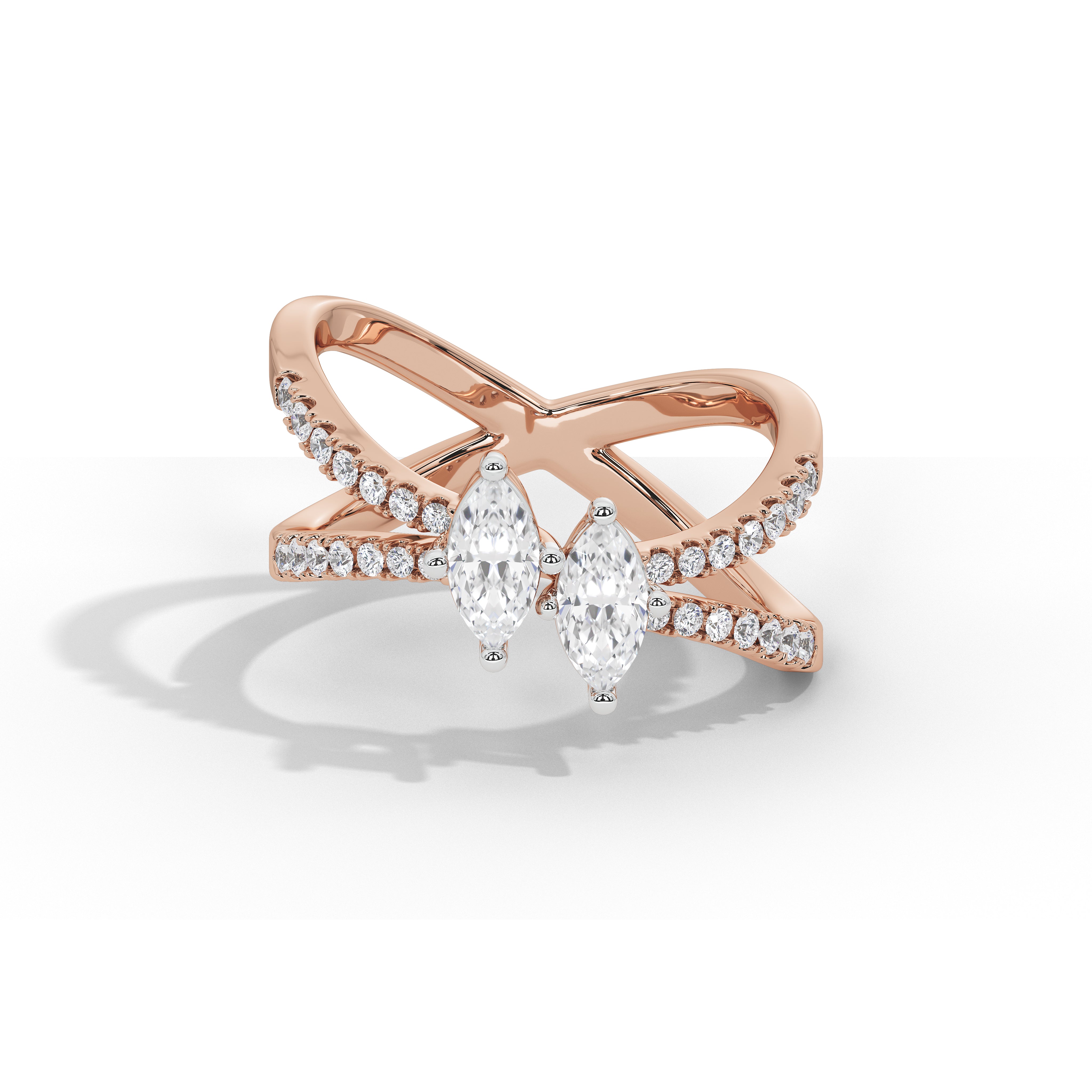 Paris & Helen Two Marquise Ring