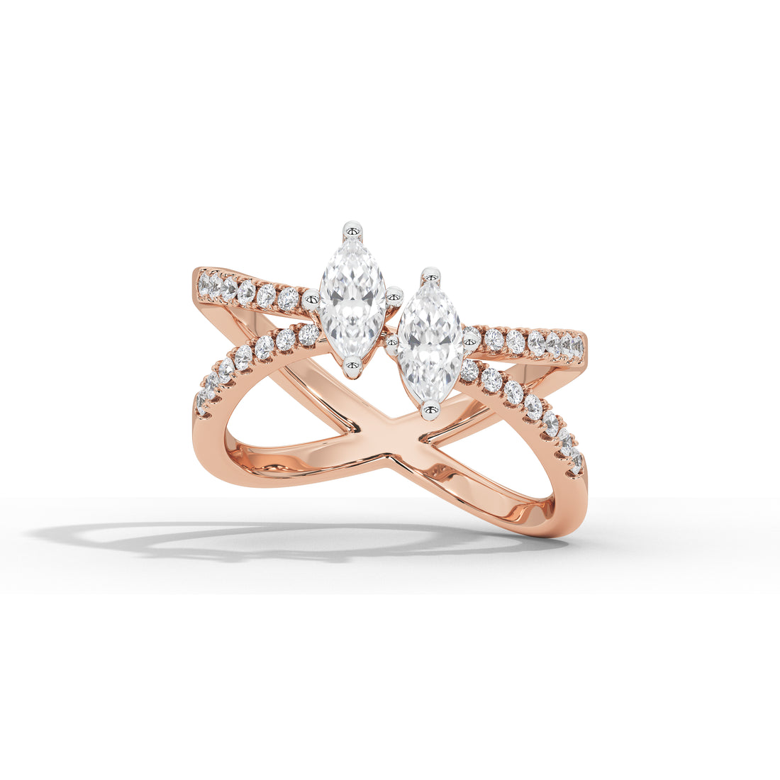 Paris & Helen Two Marquise Ring