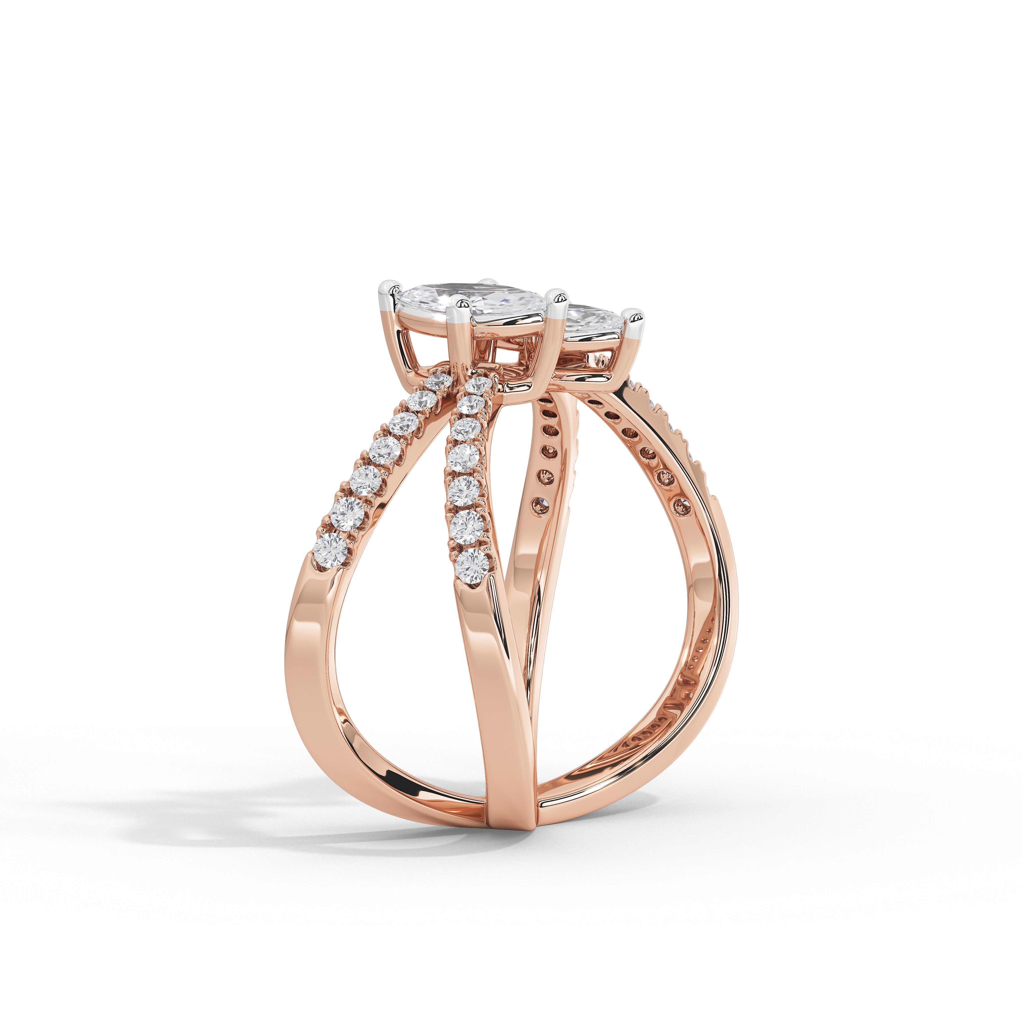 Paris & Helen Two Marquise Ring