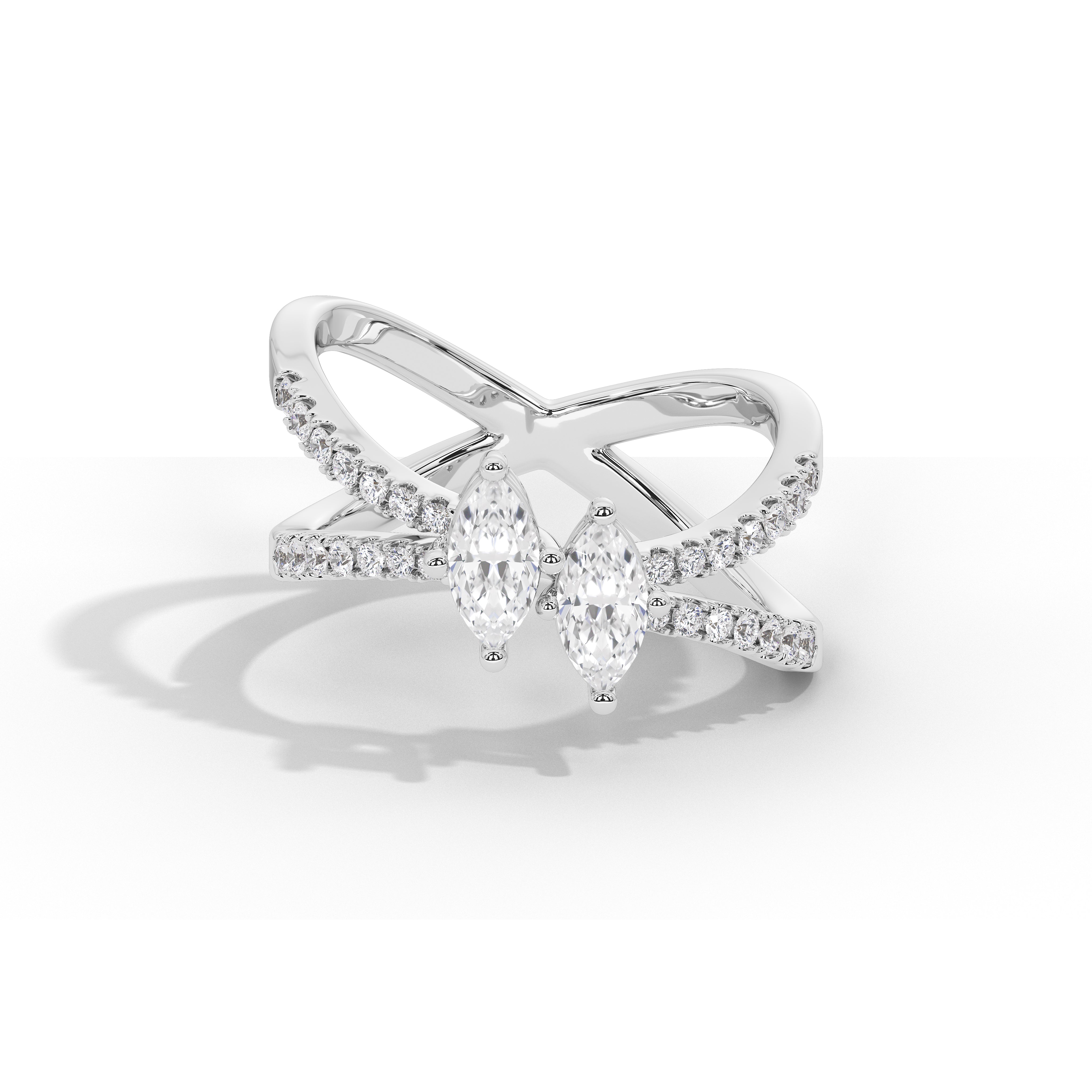 Paris & Helen Two Marquise Ring