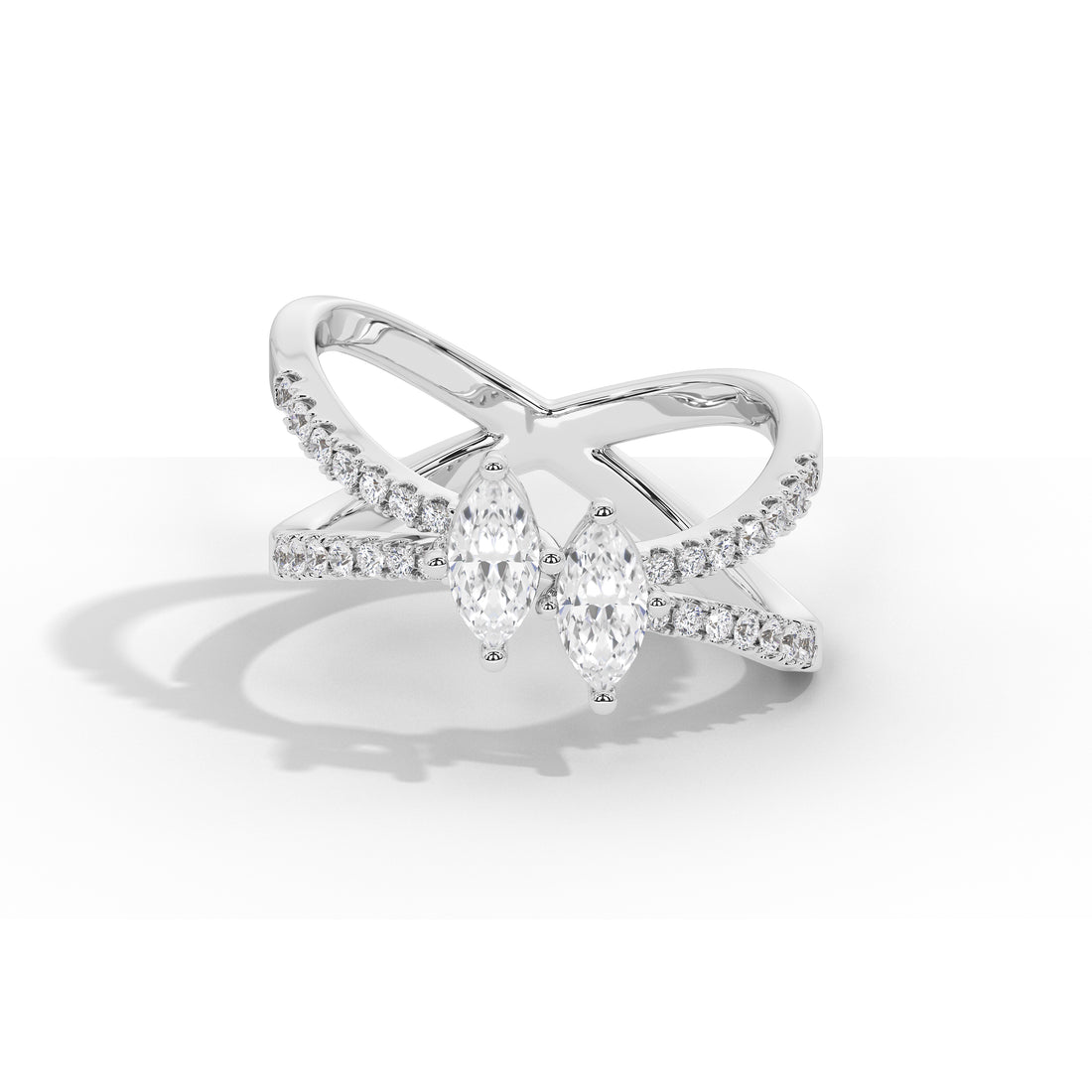 Paris & Helen Two Marquise Ring