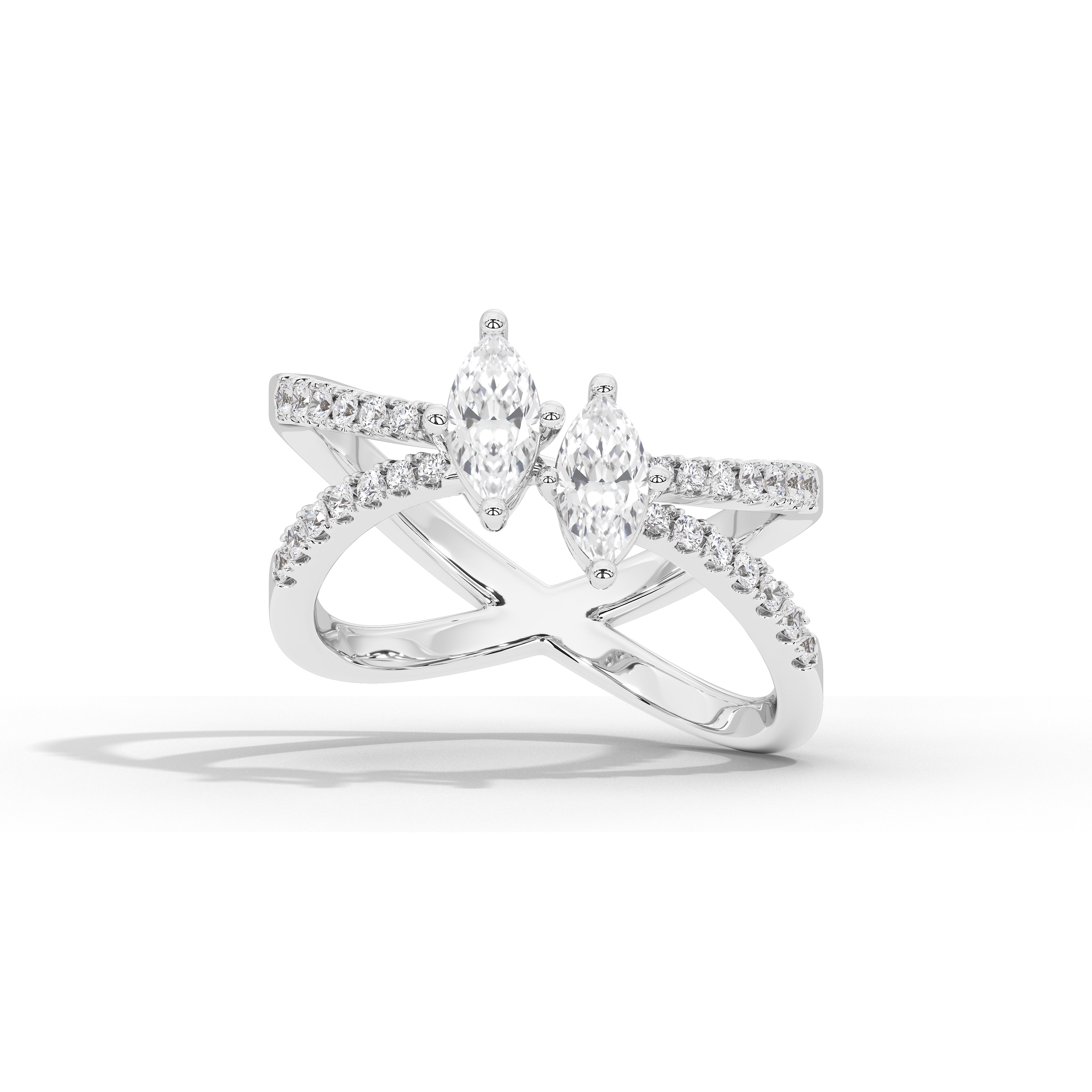 Paris & Helen Two Marquise Ring