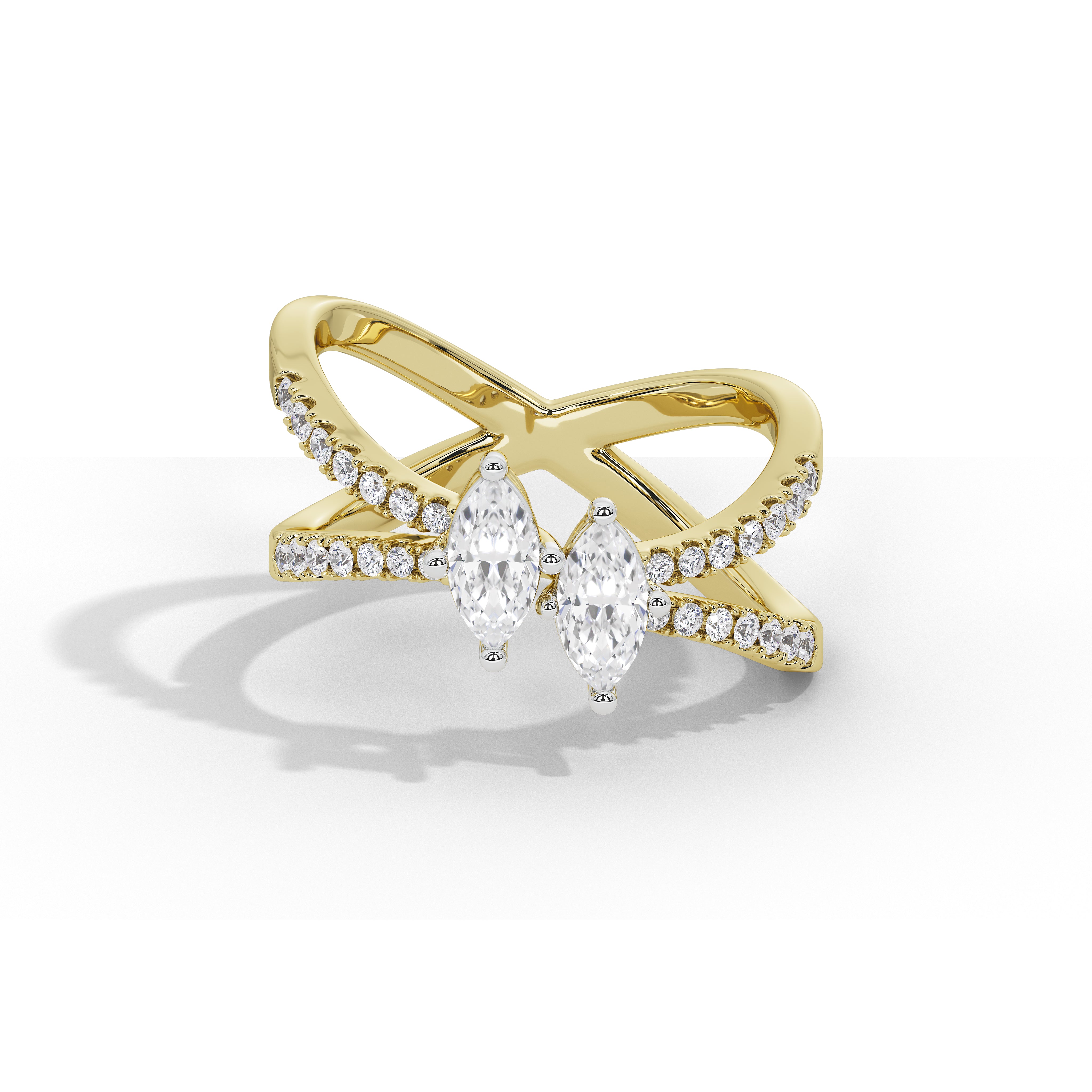 Paris & Helen Two Marquise Ring
