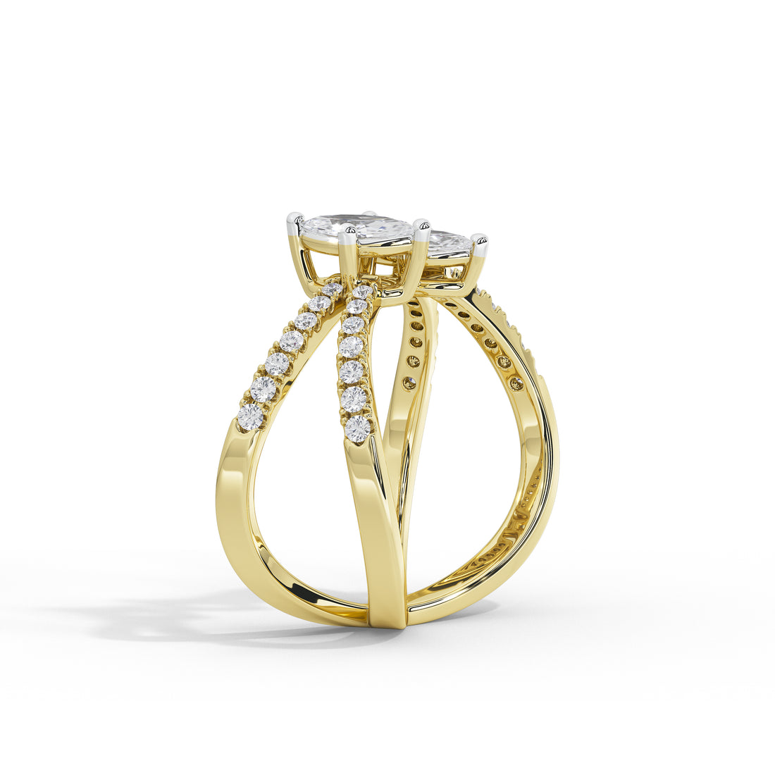 Paris & Helen Two Marquise Ring