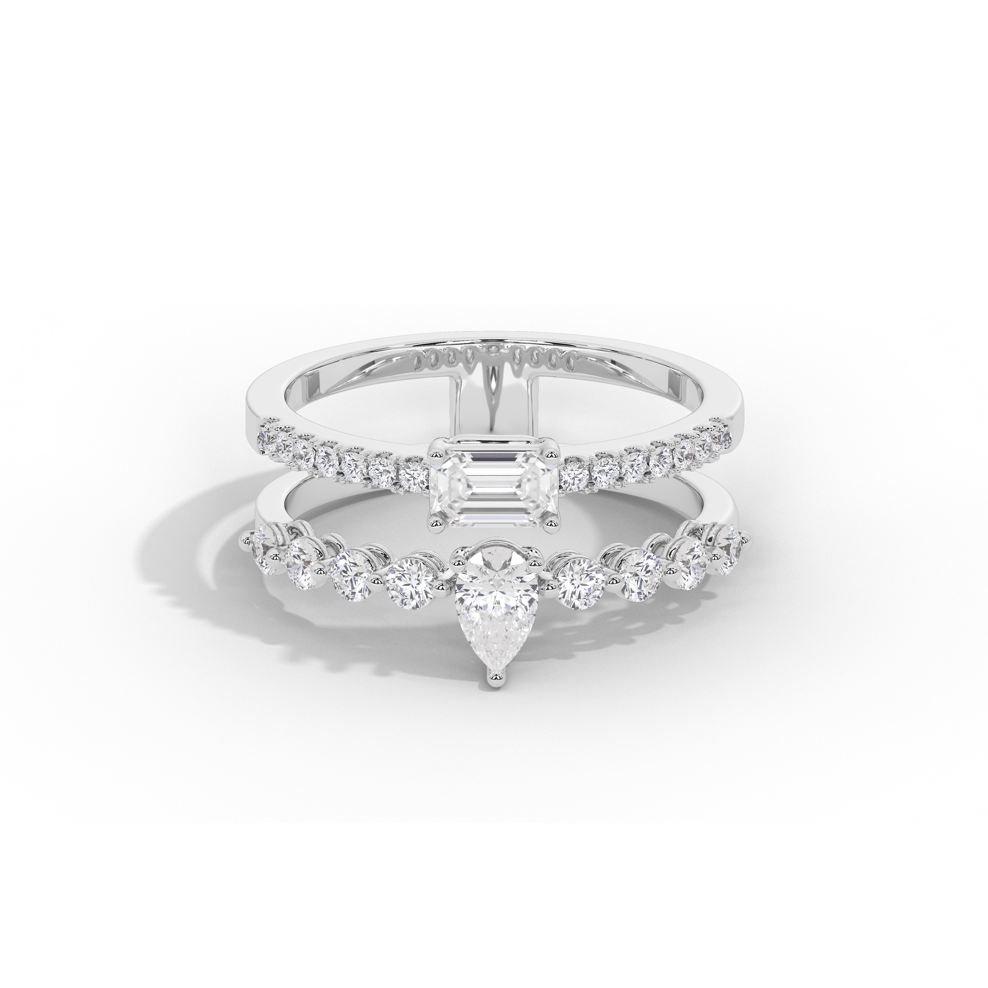 Rose & Darcy Emerald Pear Duet