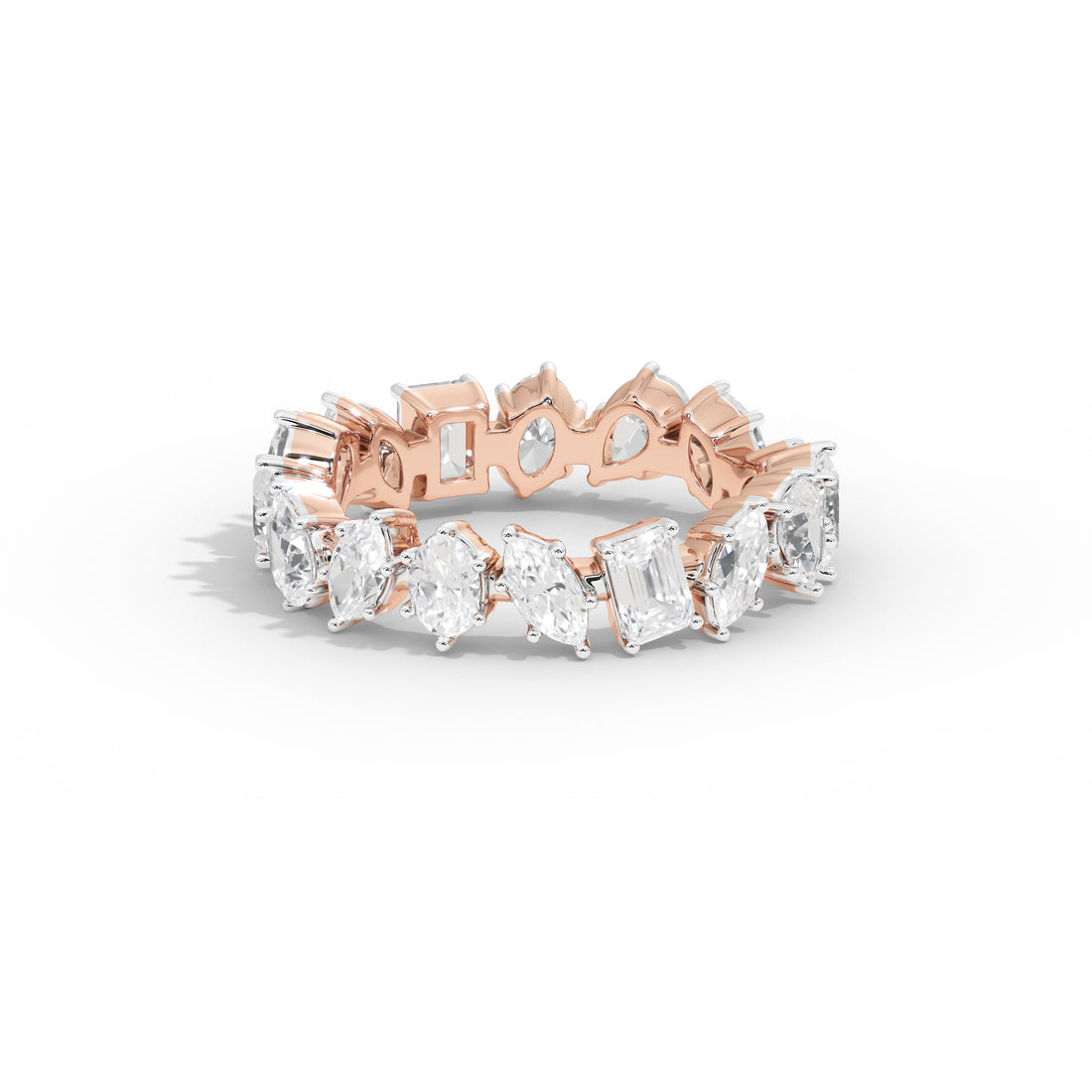 2.7 Carat Roseatte Multi-Shape Band Ring