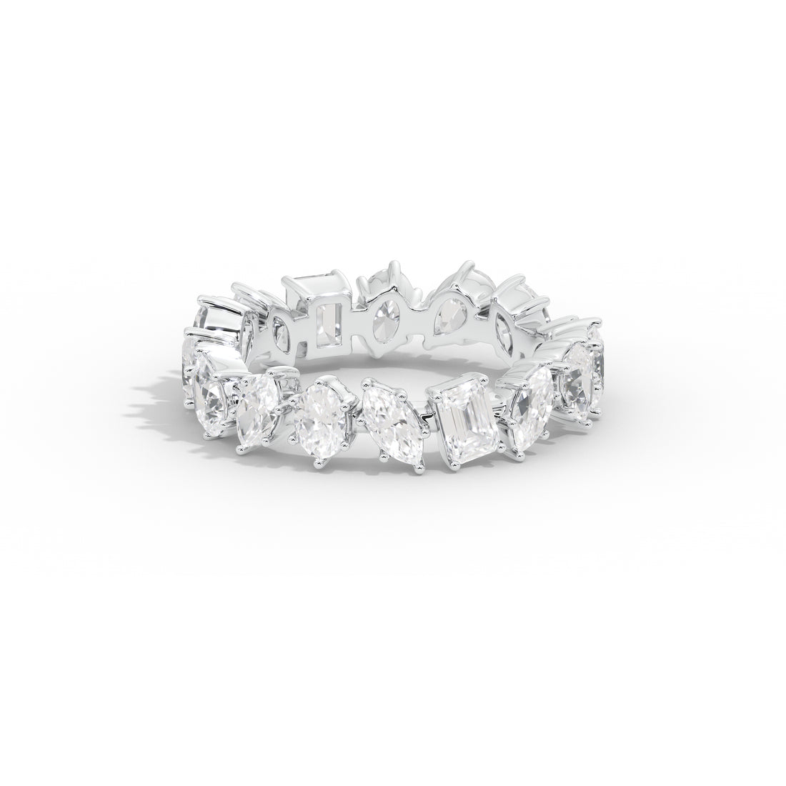 2.7 Carat Roseatte Multi-Shape Band Ring