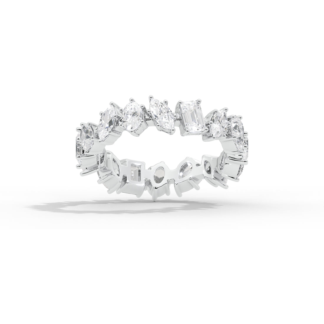2.7 Carat Roseatte Multi-Shape Band Ring