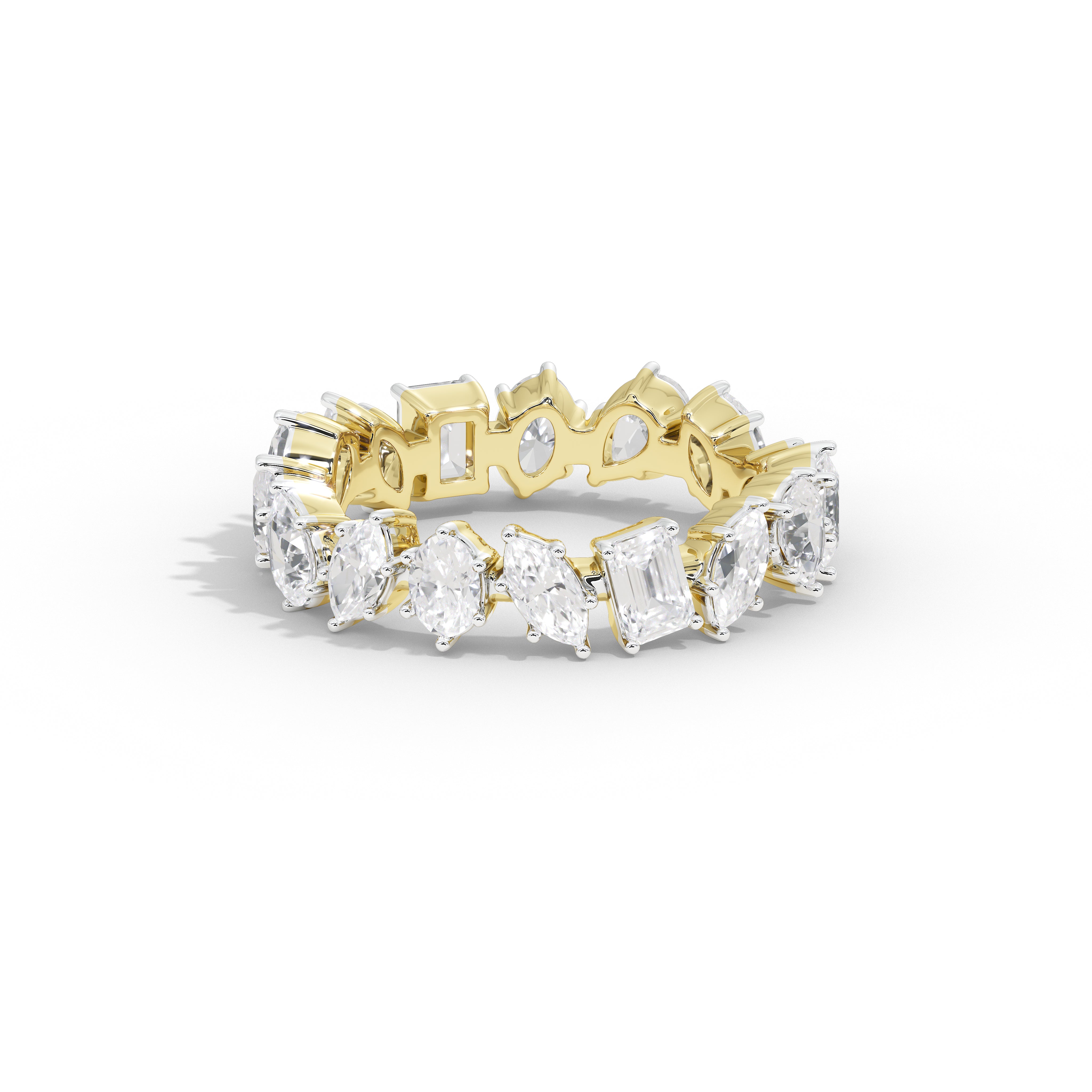 2.7 Carat Roseatte Multi-Shape Band Ring
