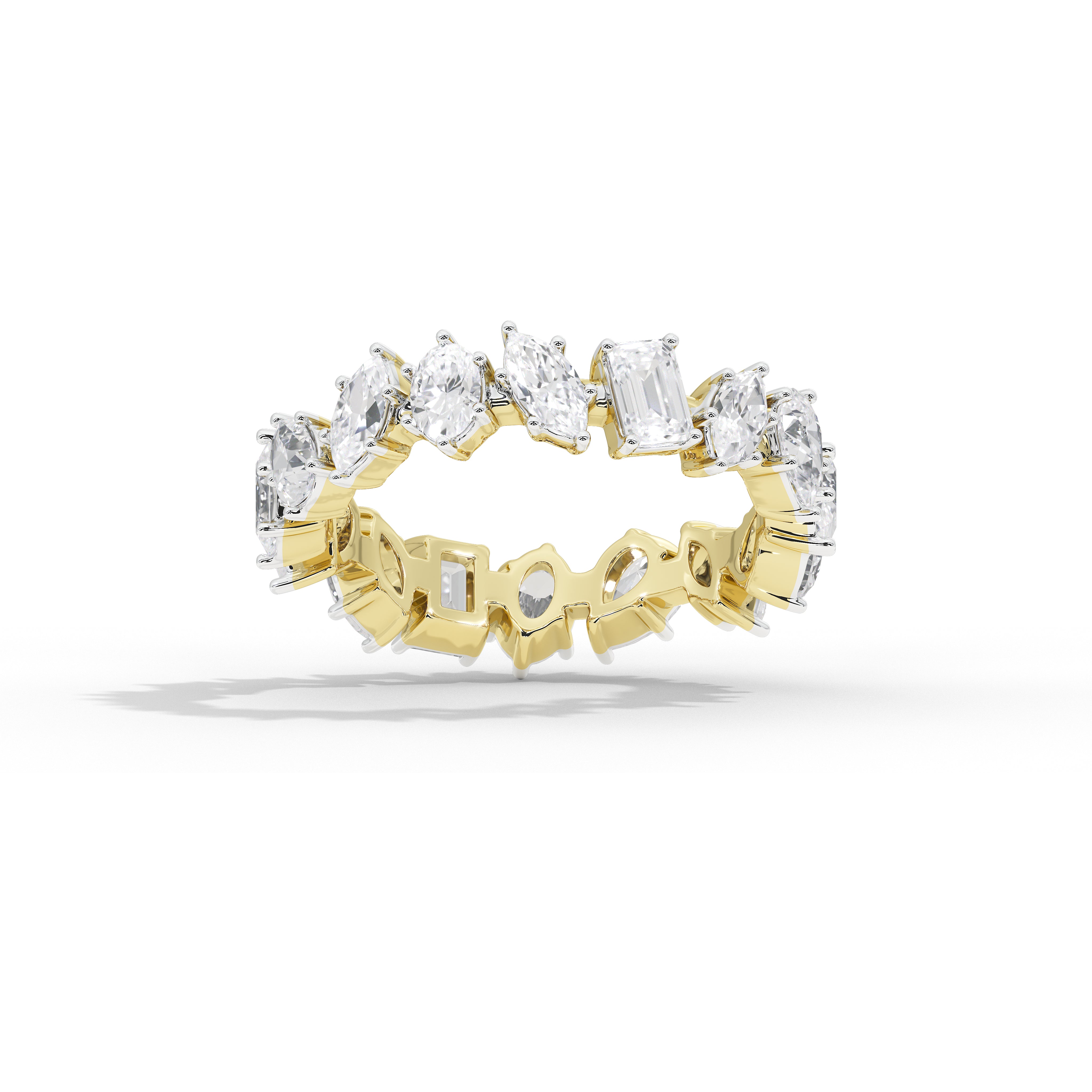 2.7 Carat Roseatte Multi-Shape Band Ring