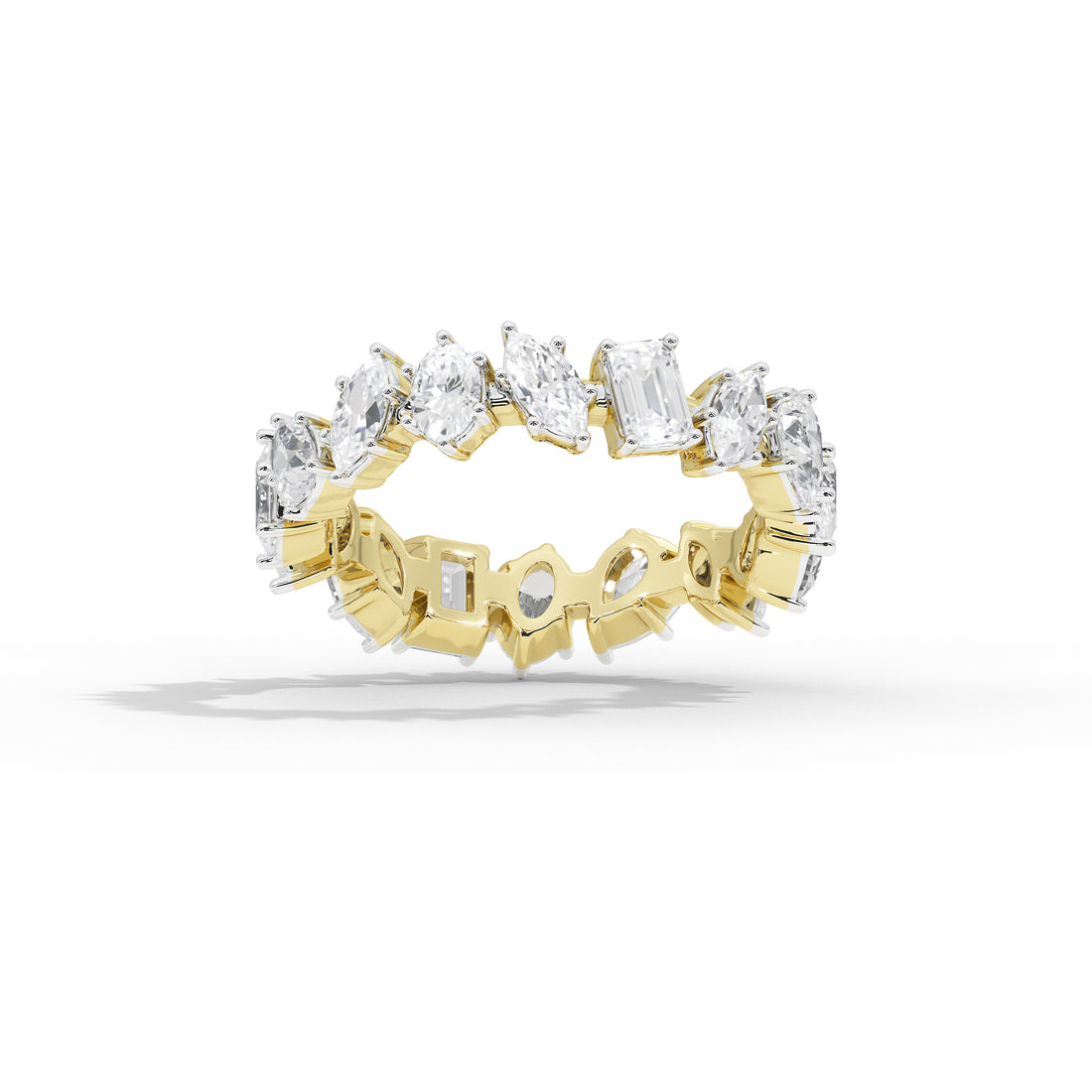 2.7 Carat Roseatte Multi-Shape Band Ring