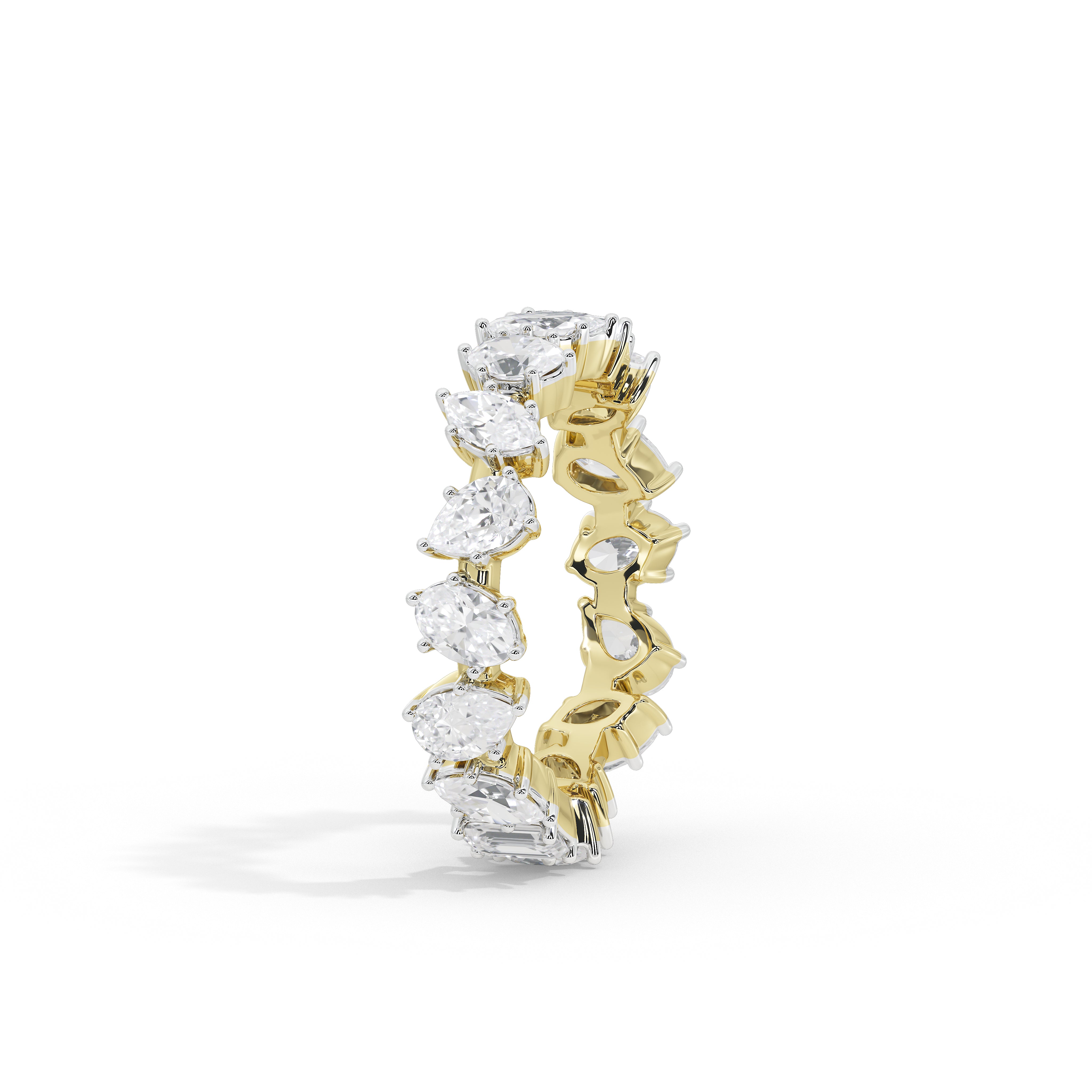 2.7 Carat Roseatte Multi-Shape Band Ring