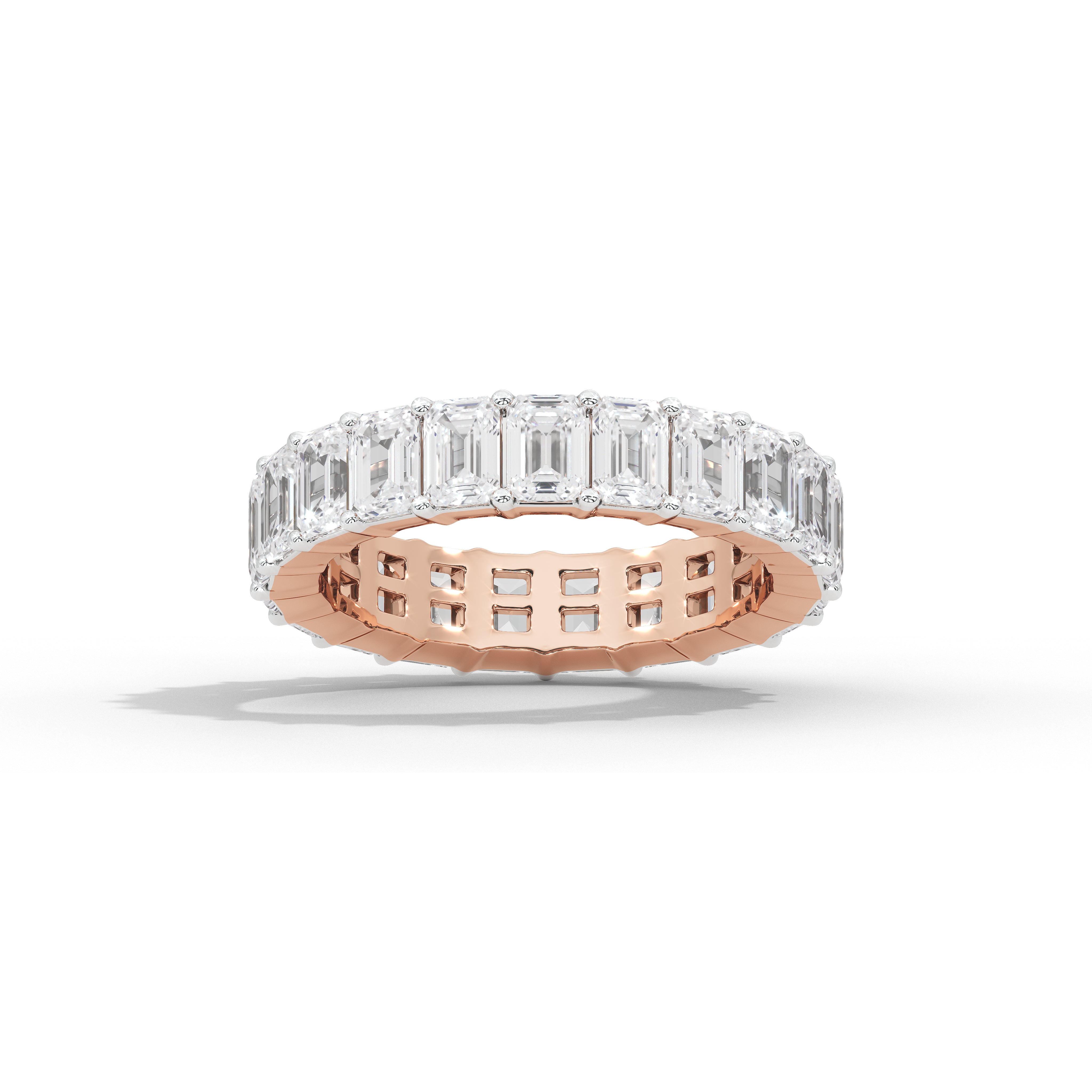 1.8 Carat Emerald Eternity Band Ring