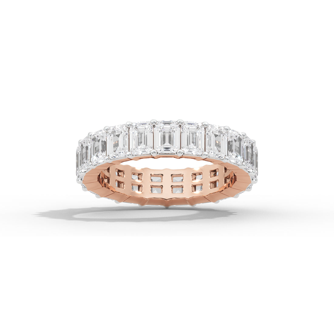1.8 Carat Emerald Eternity Band Ring