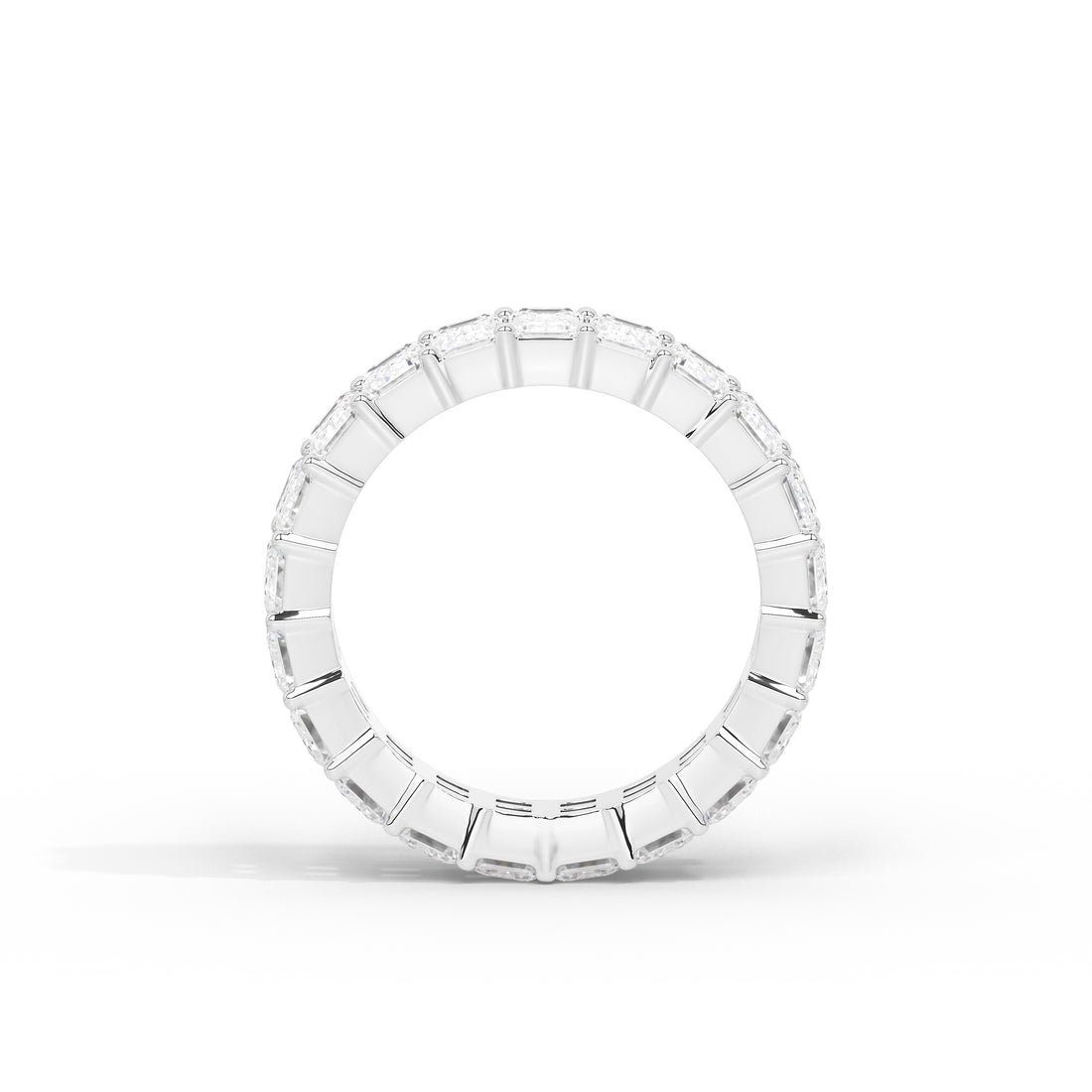 1.8 Carat Emerald Eternity Band Ring
