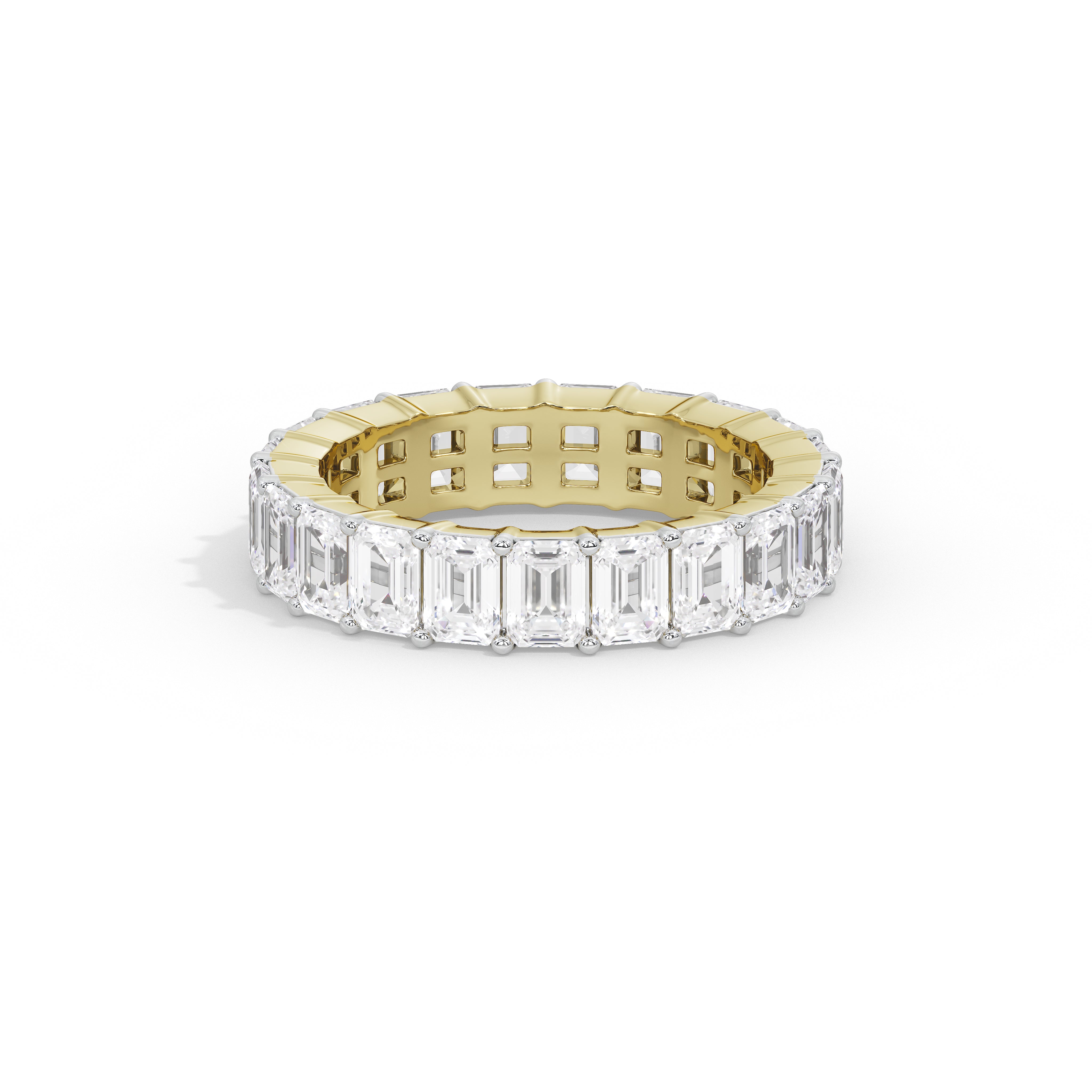 1.8 Carat Emerald Eternity Band Ring