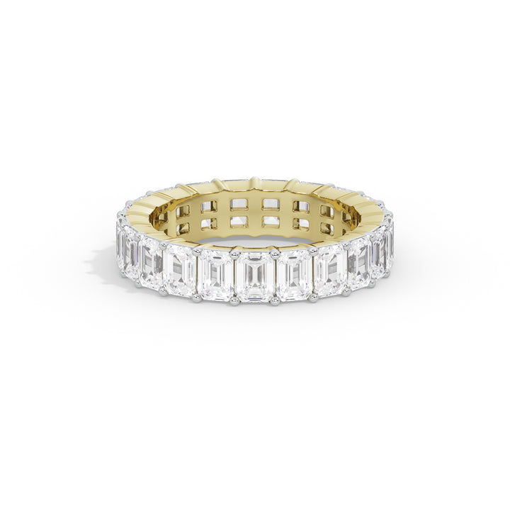 1.8 Carat Emerald Eternity Band Ring