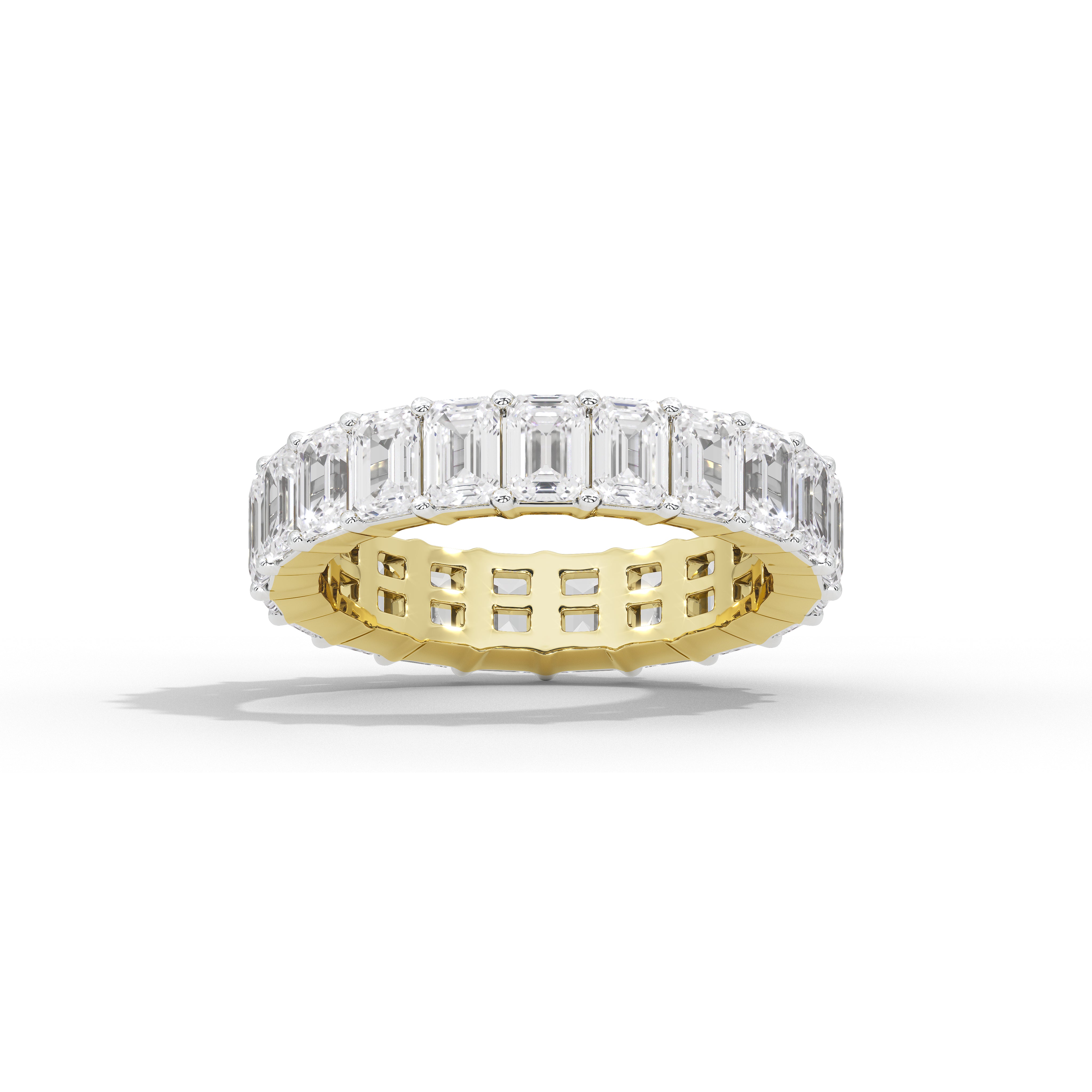 1.8 Carat Emerald Eternity Band Ring
