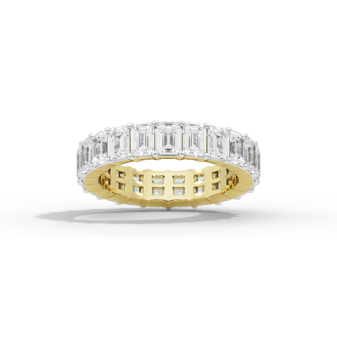 1.8 Carat Emerald Eternity Band Ring