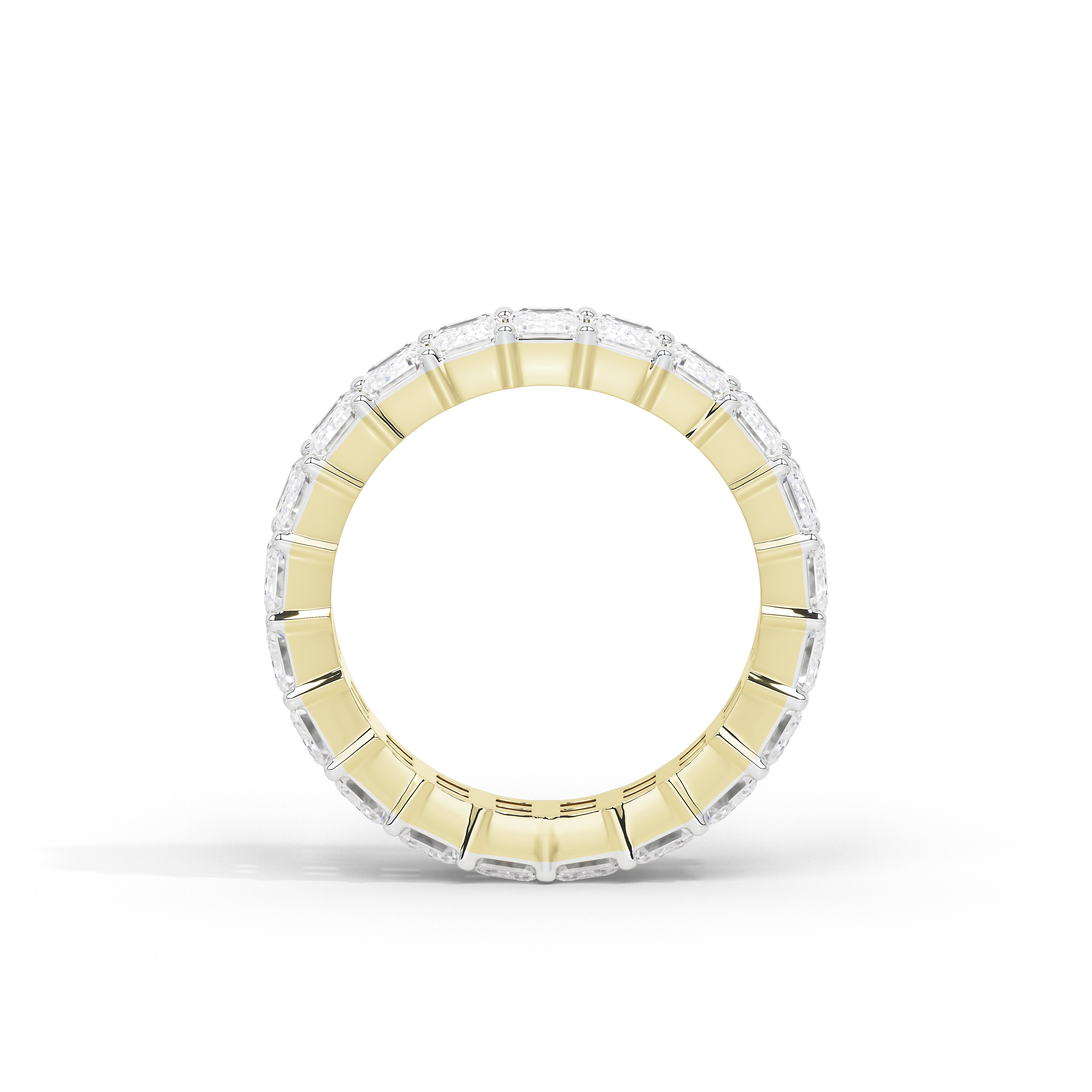 1.8 Carat Emerald Eternity Band Ring