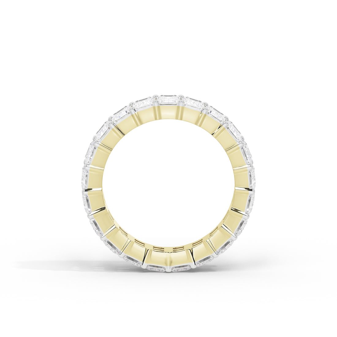 1.8 Carat Emerald Eternity Band Ring