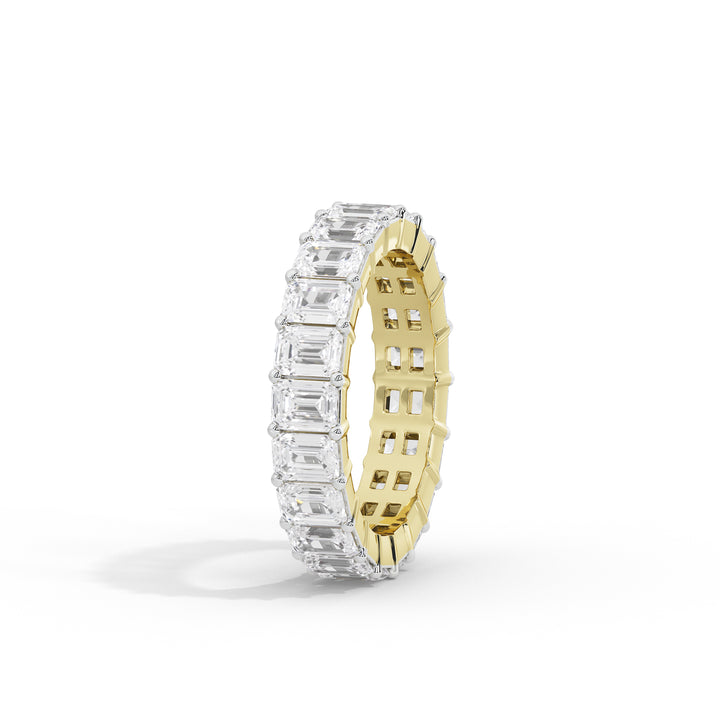 1.8 Carat Emerald Eternity Band Ring