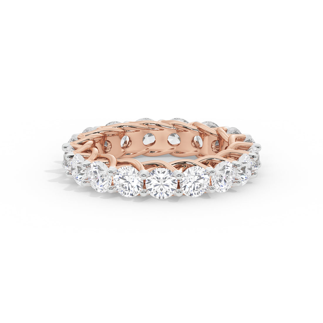 6.3 Carat Celine Round Diamond Eternity Band