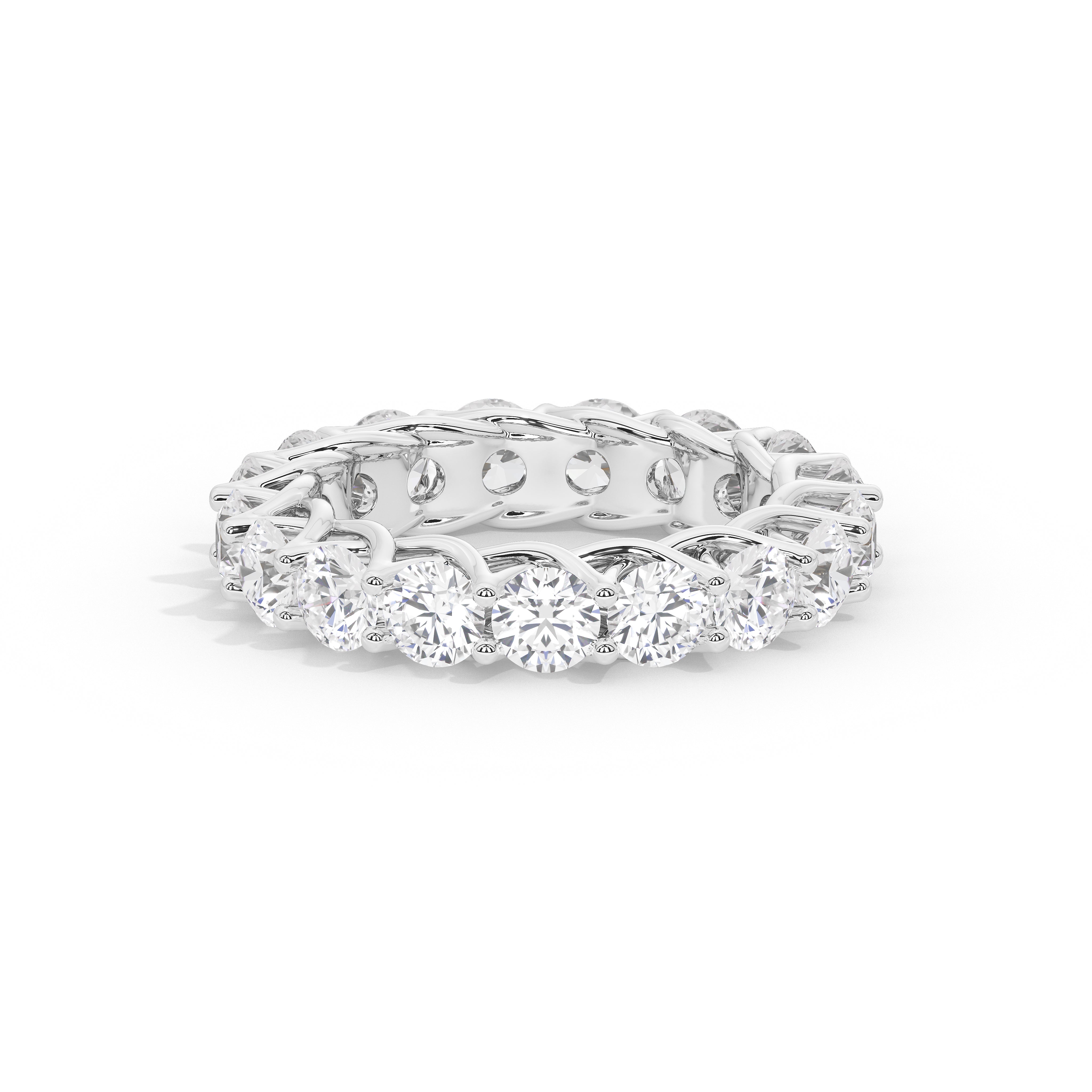 6.3 Carat Celine Round Diamond Eternity Band