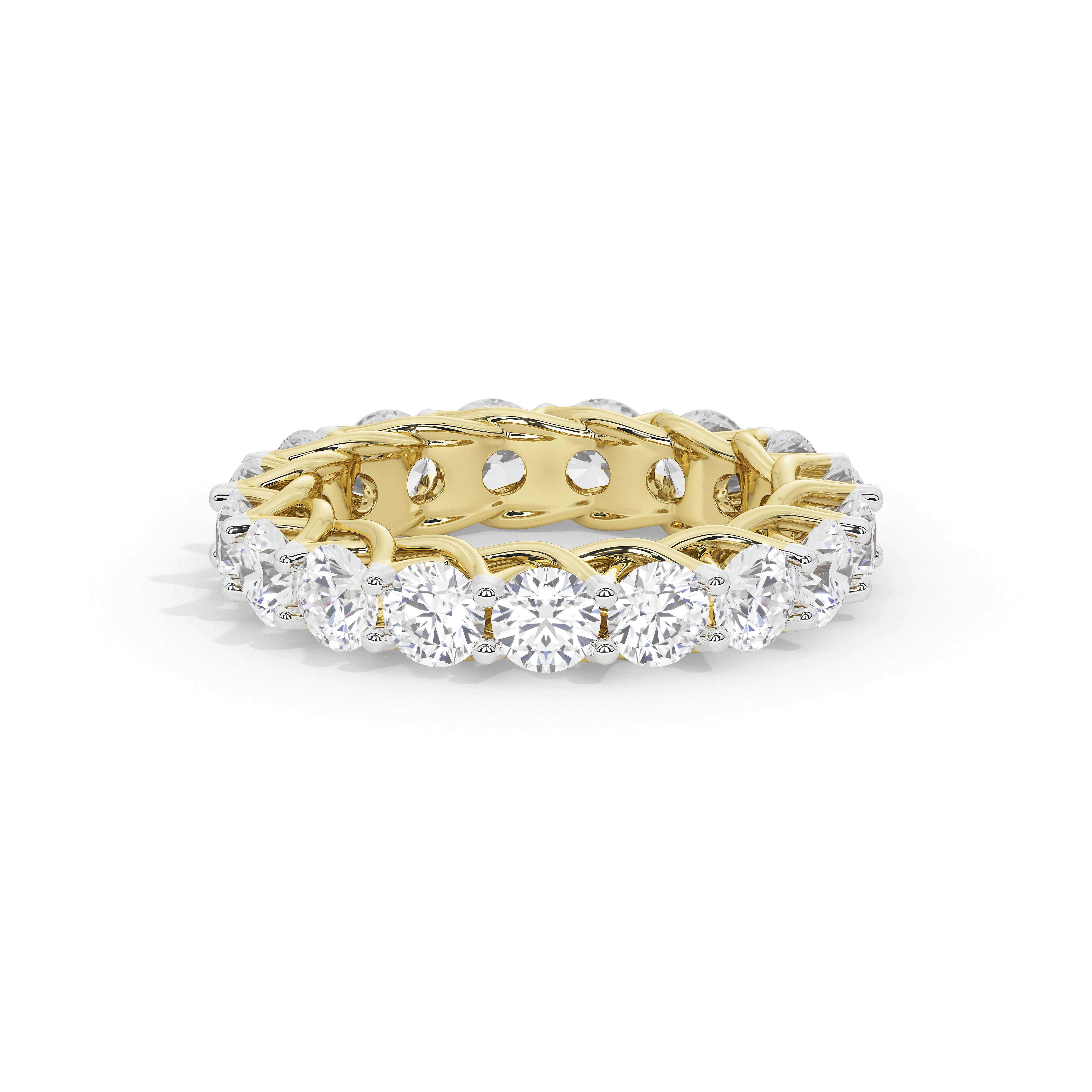 6.3 Carat Celine Round Diamond Eternity Band