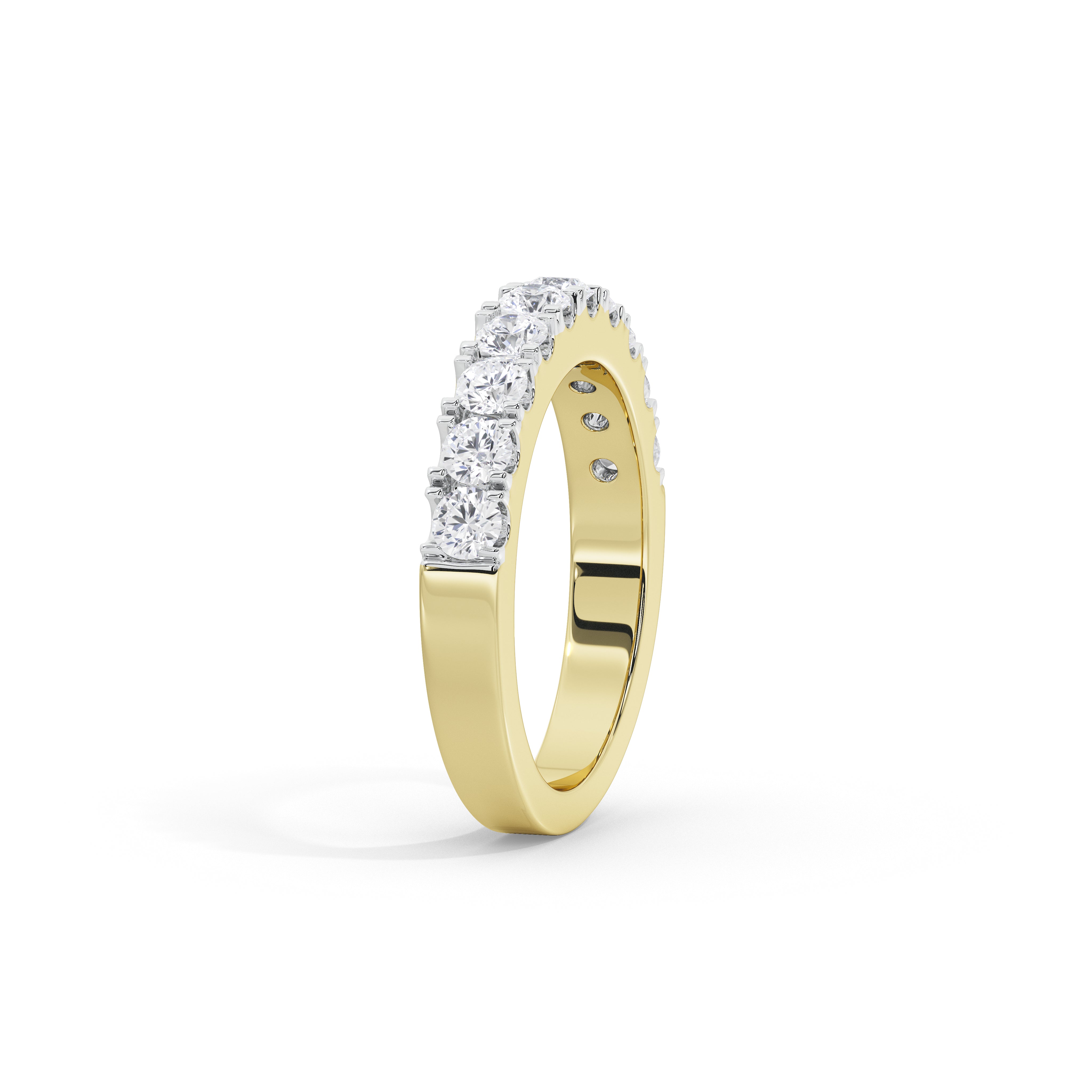 Noelle Round Diamond Pave Band