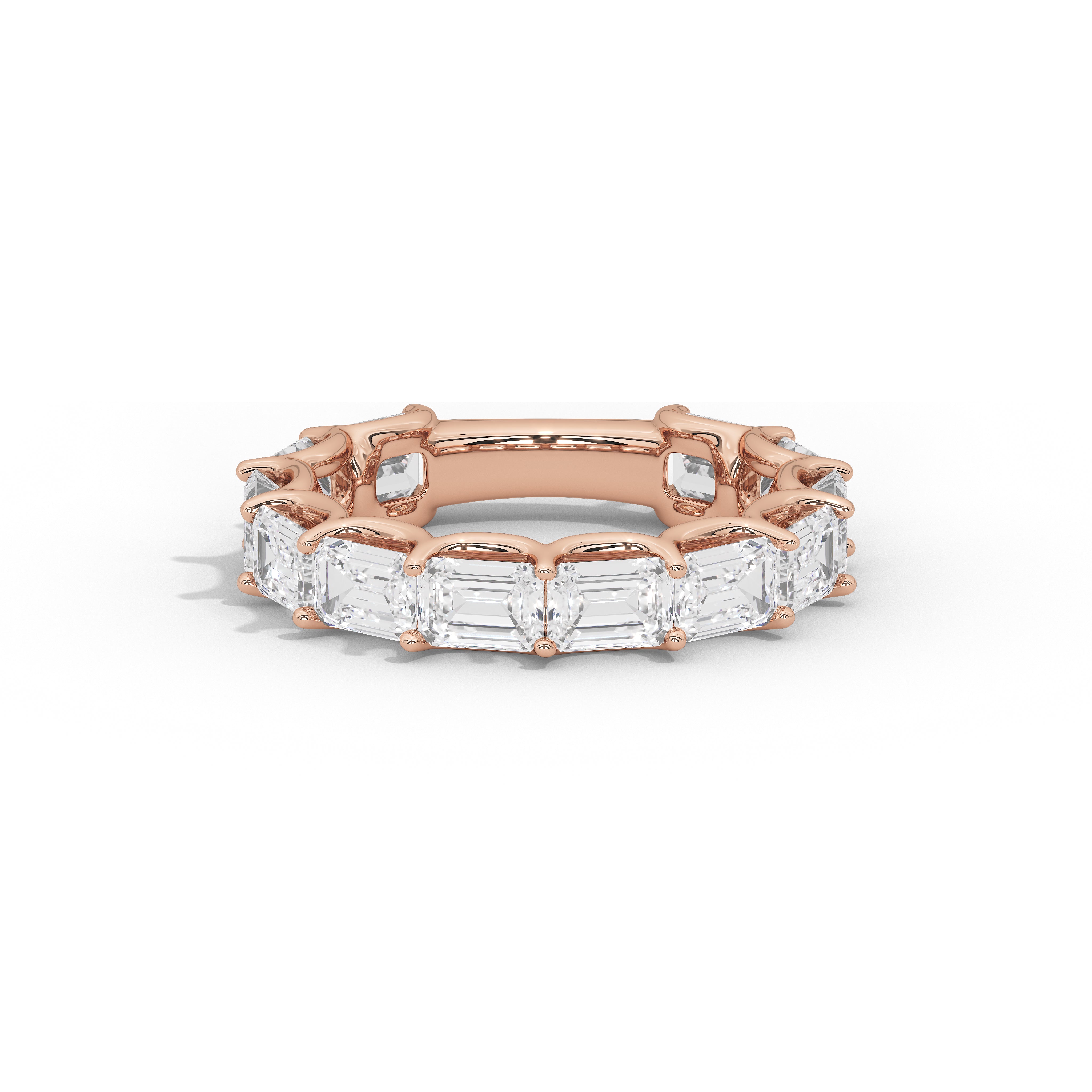 Vienna Emerald Diamond Eternity Band