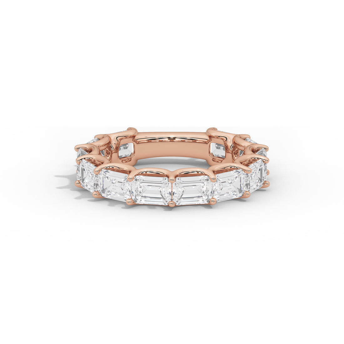 Vienna Emerald Diamond Eternity Band