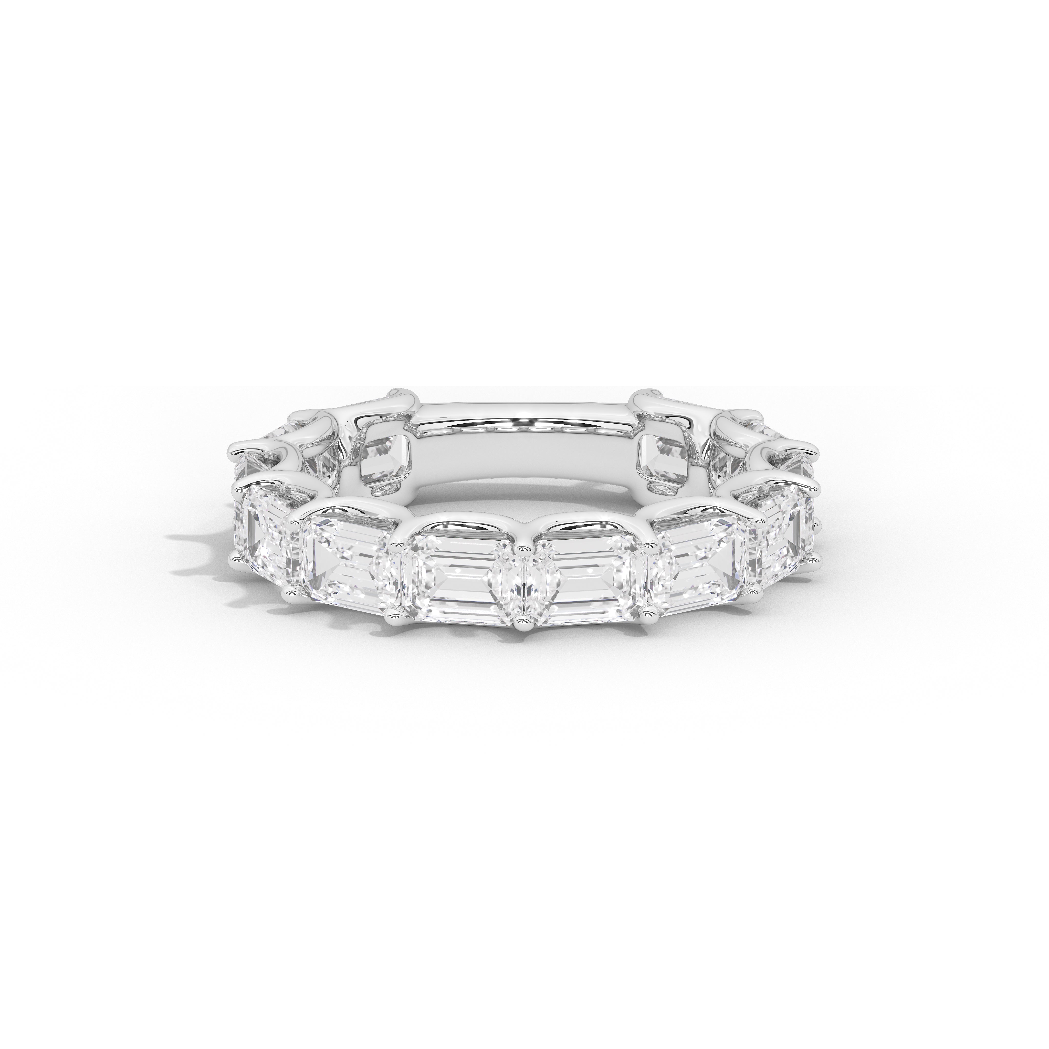 Vienna Emerald Diamond Eternity Band