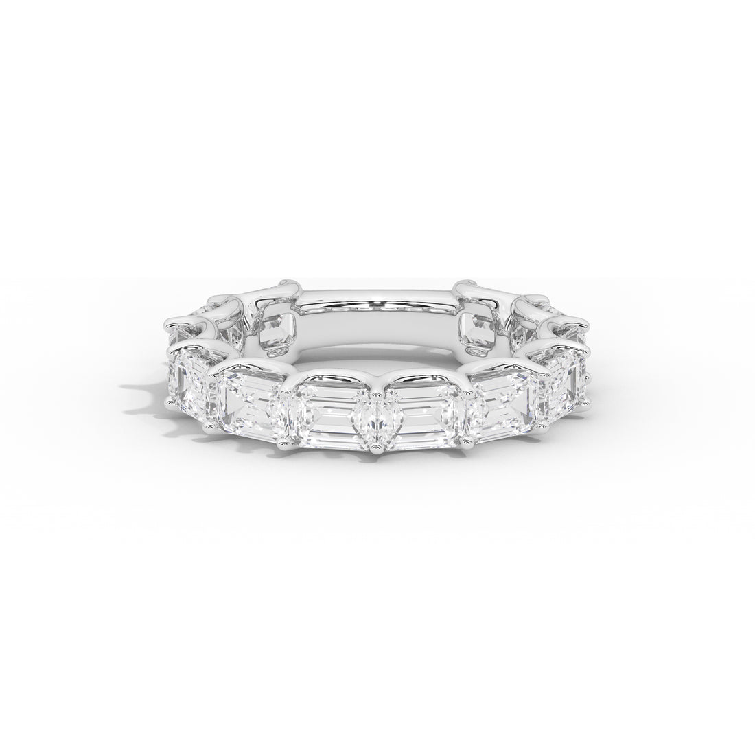 Vienna Emerald Diamond Eternity Band